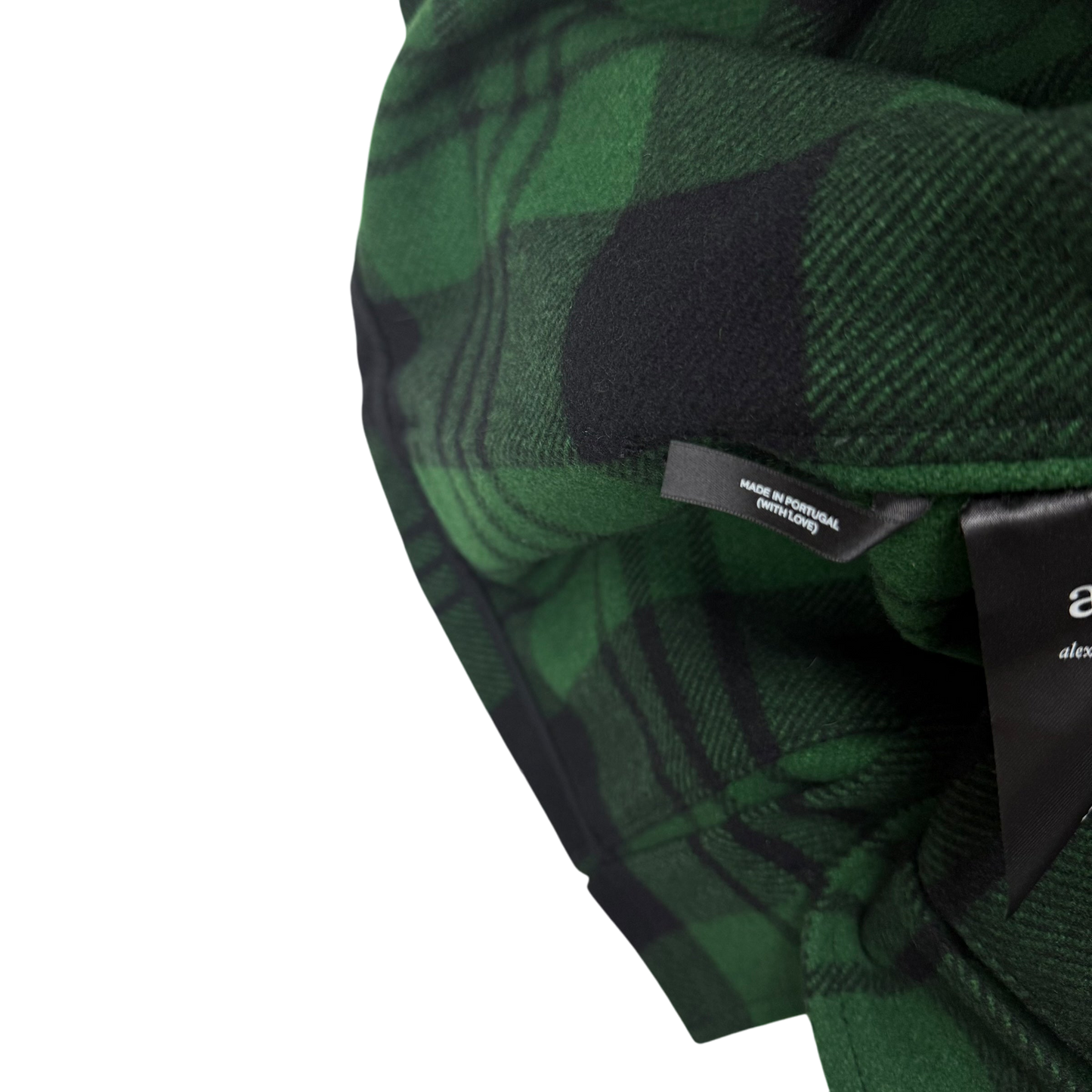 Ami SS19 Checked Wool-Blend Jacket Green (Size S)