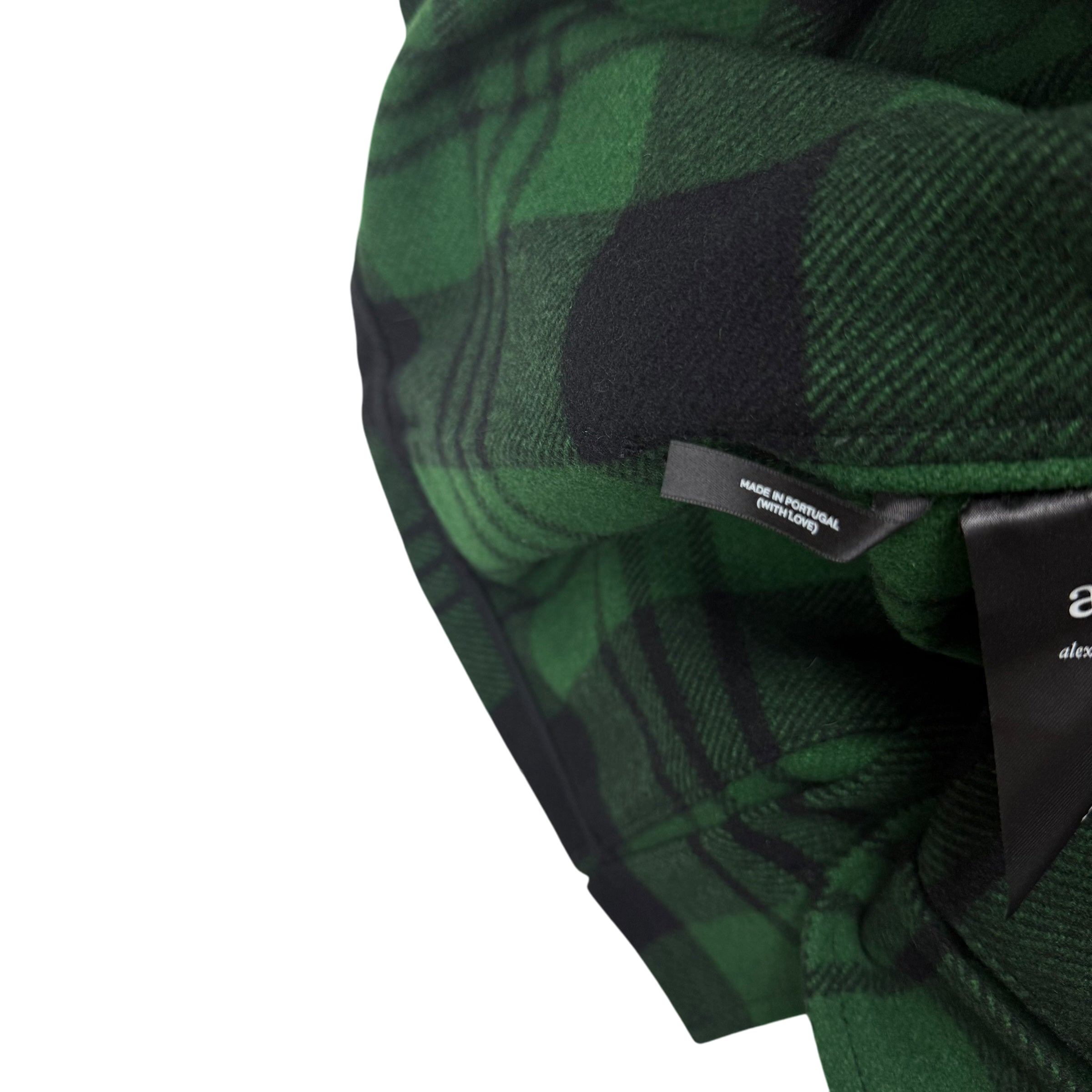 Ami SS19 Checked Wool-Blend Jacket Green (Size S)