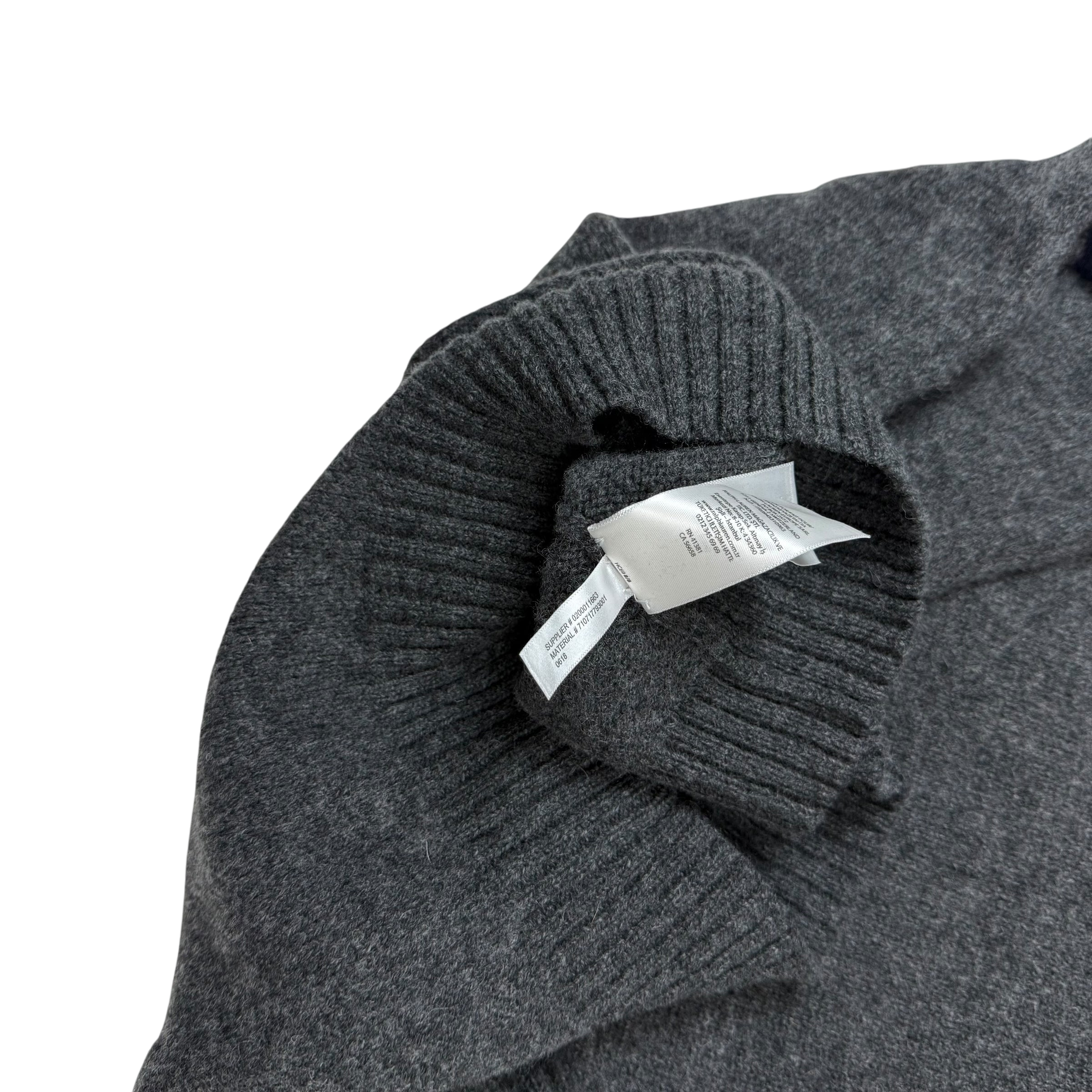 Polo Ralph Lauren ‘Geaky Bear’ Intarsia Knit Wool Sweatshirt Grey (fits M-L)