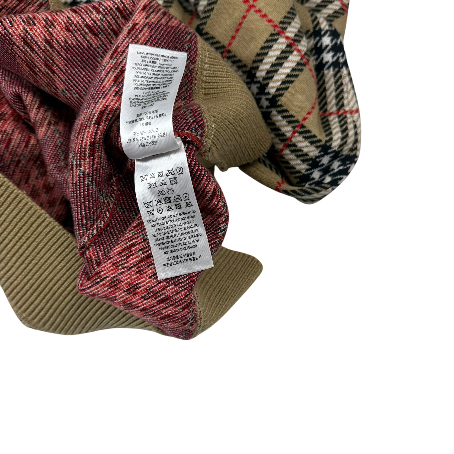 Burberry FW19 Nova Check Fletcher Sweatshirt Beige (Size L)