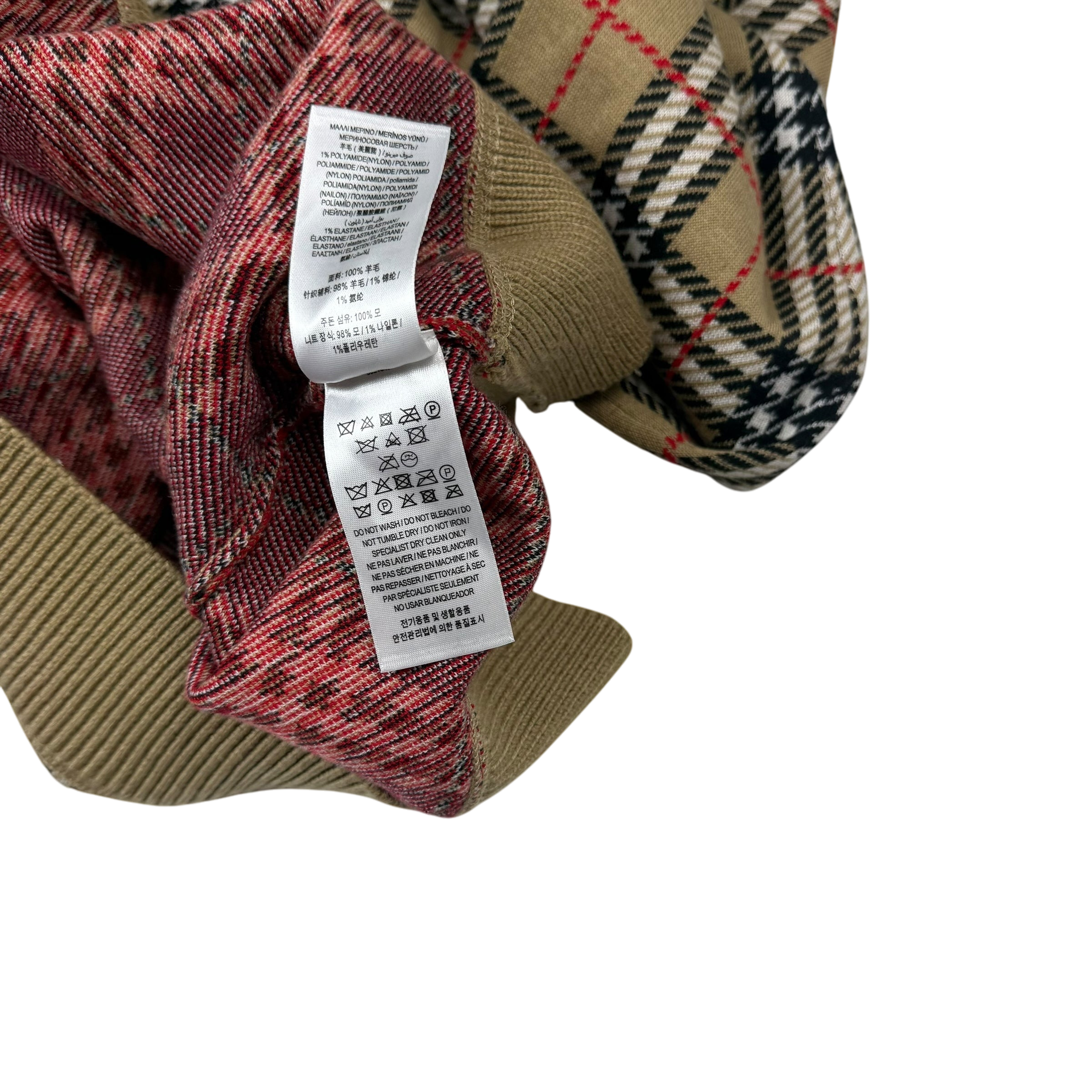 Burberry FW19 Nova Check Fletcher Sweatshirt Beige (Size L)