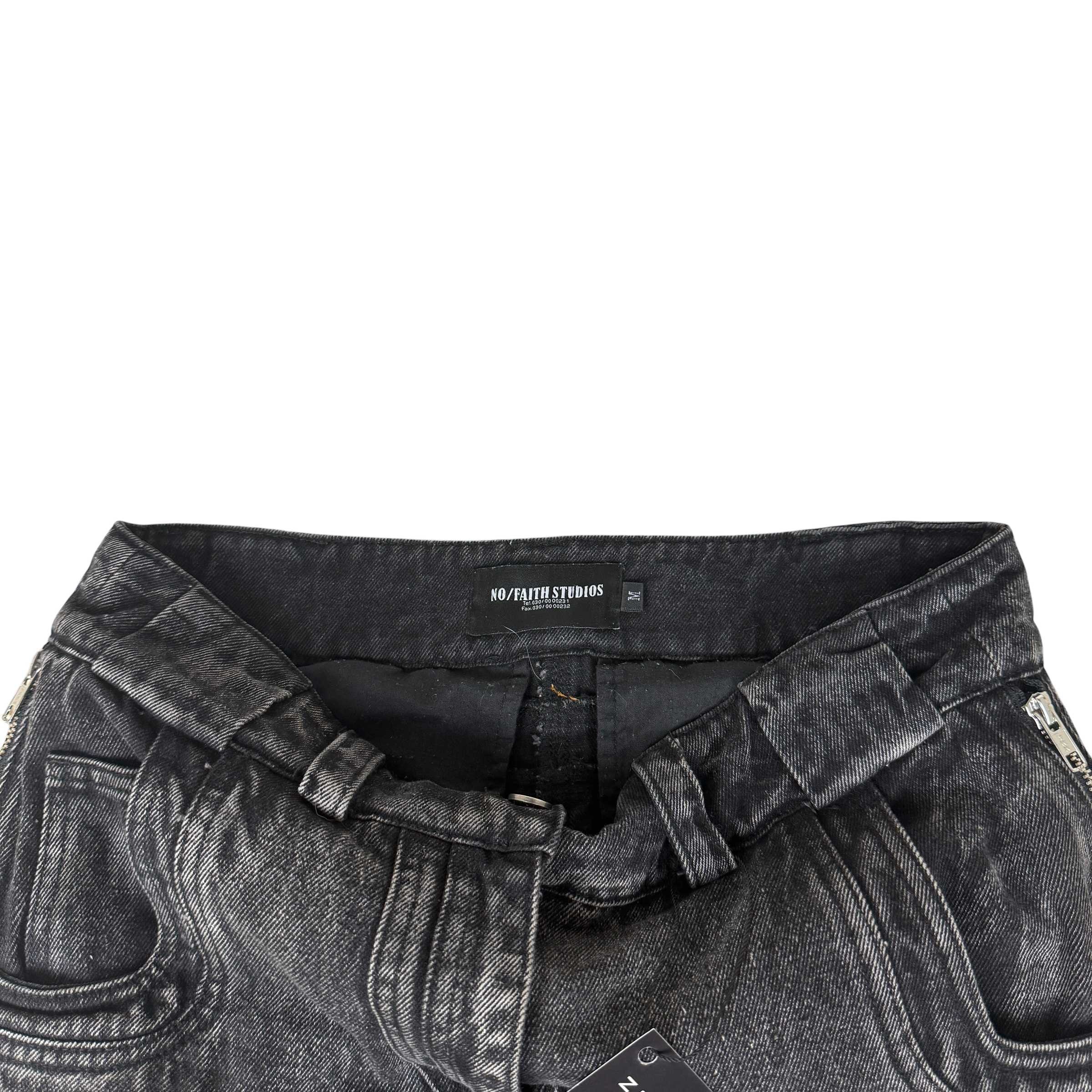 NO/FAITH STUDIOS Heavy Wave Jeans Black (Size M)