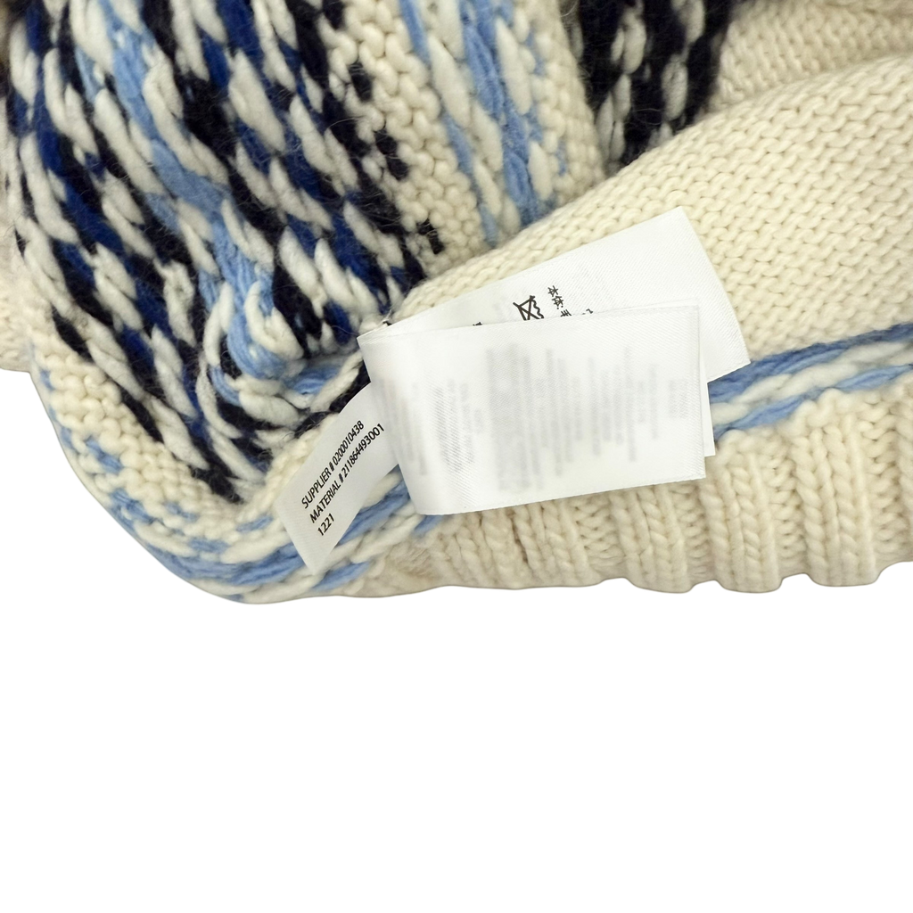 Polo Ralph Lauren Graphic Wool-Blend Full-Zip Cardigan Cream (Size M)