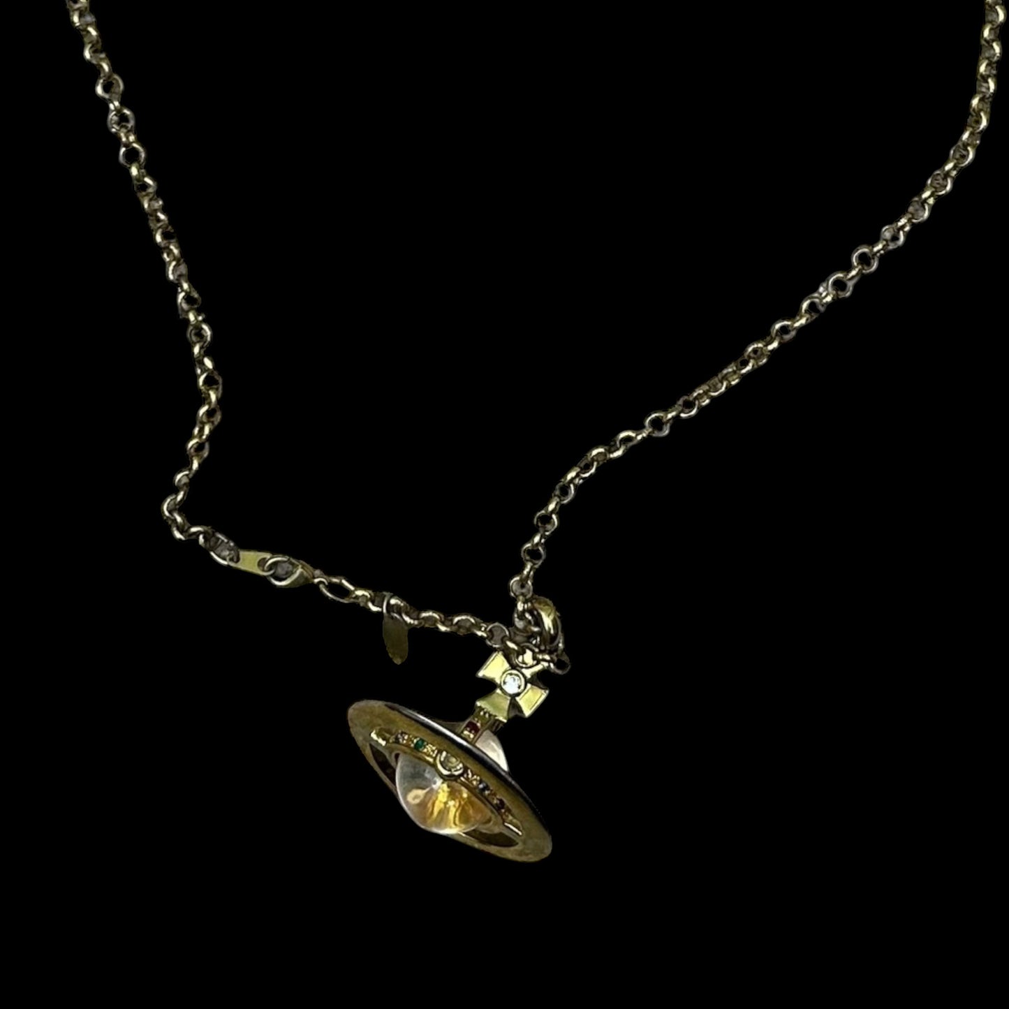 Vivienne Westwood Orb Giant 3D  Necklace Gold