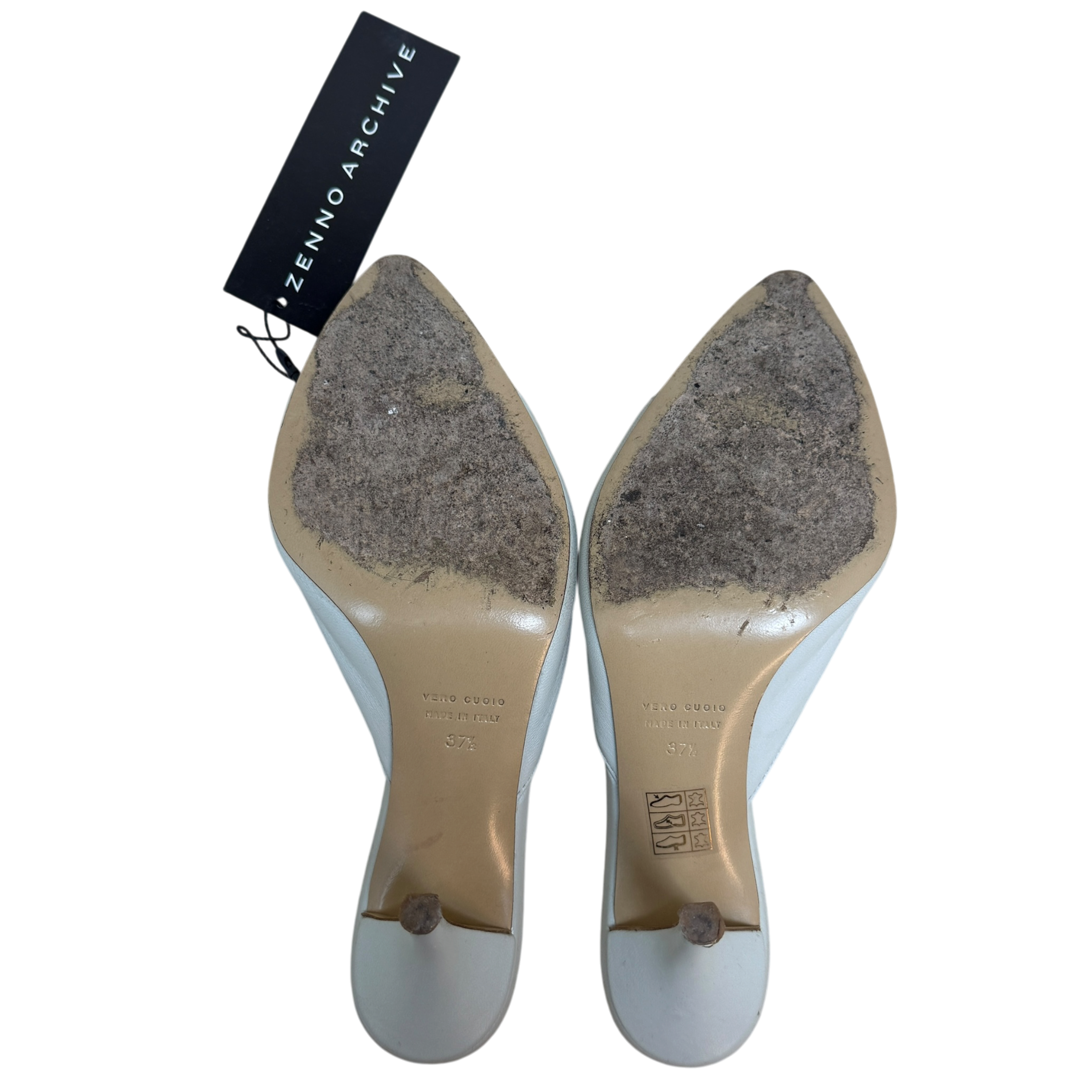 Gia X Pernille Teisbaek Perni 04 Leather Heels Shell (Size EU37.5)