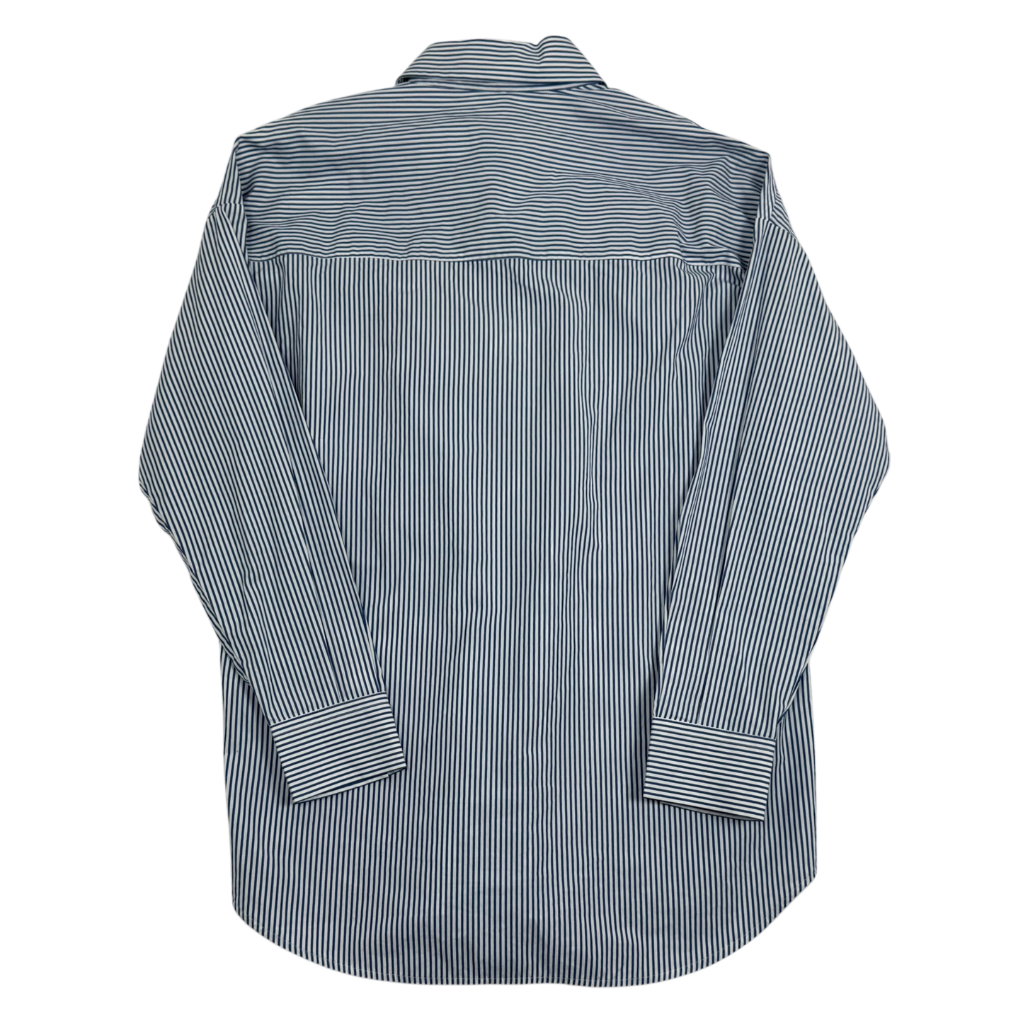 Diesel D Logo embroidered LS Striped Shirt Blue/White (Fits M-L)