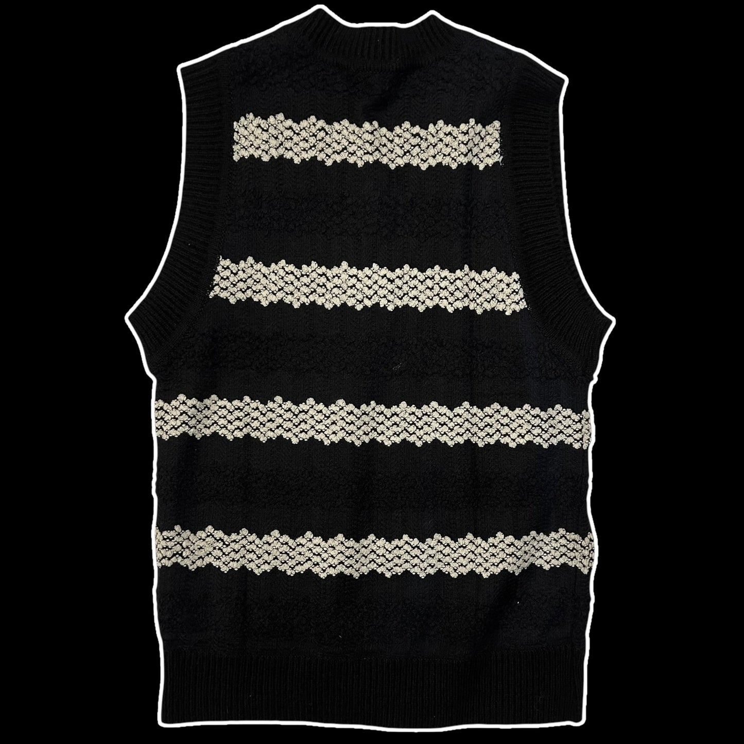 Andersson Bell Embroidered Long Vest Black (Fits L-XL)