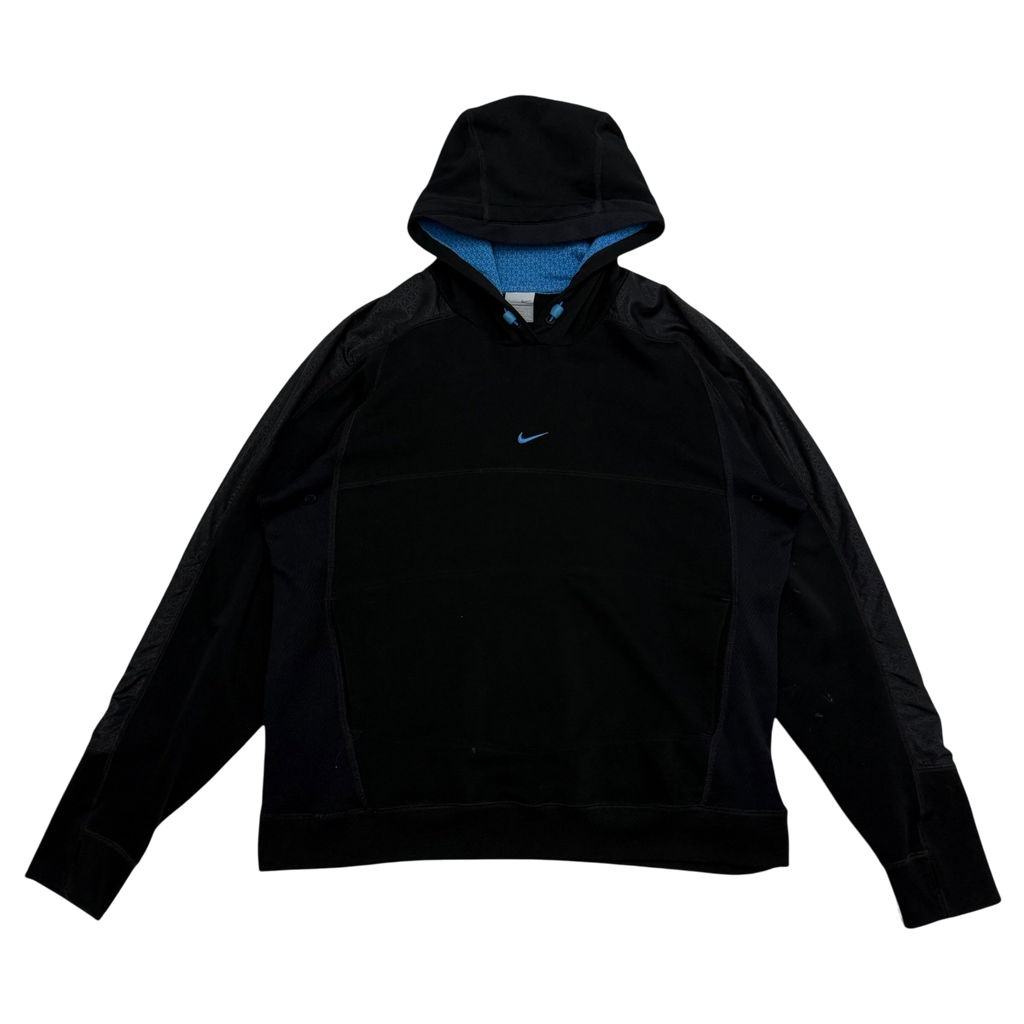 Nike 00s Centre Logo Technical Hoodie Black (Size XL)