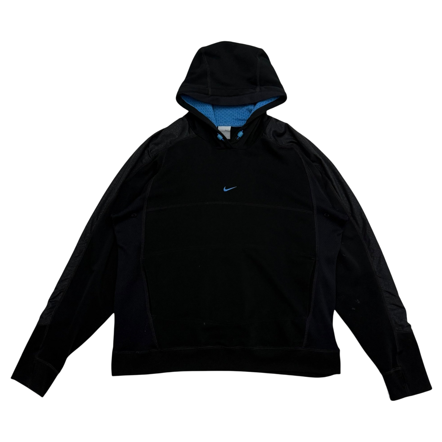 Nike 00s Centre Logo Technical Hoodie Black (Size XL)