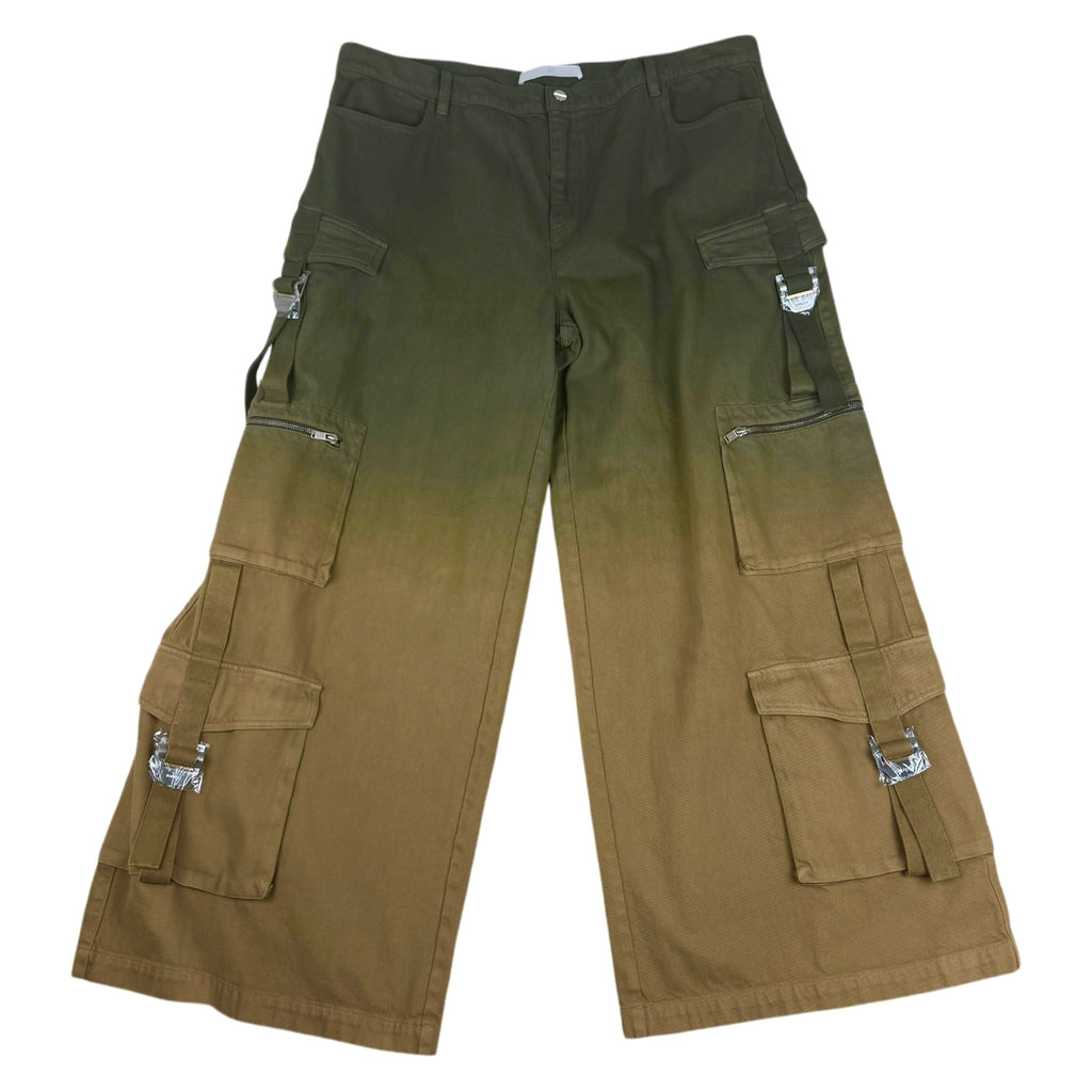 Dion Lee Sunfade Ombré Multipocket Jeans Military Green (Size 36”)