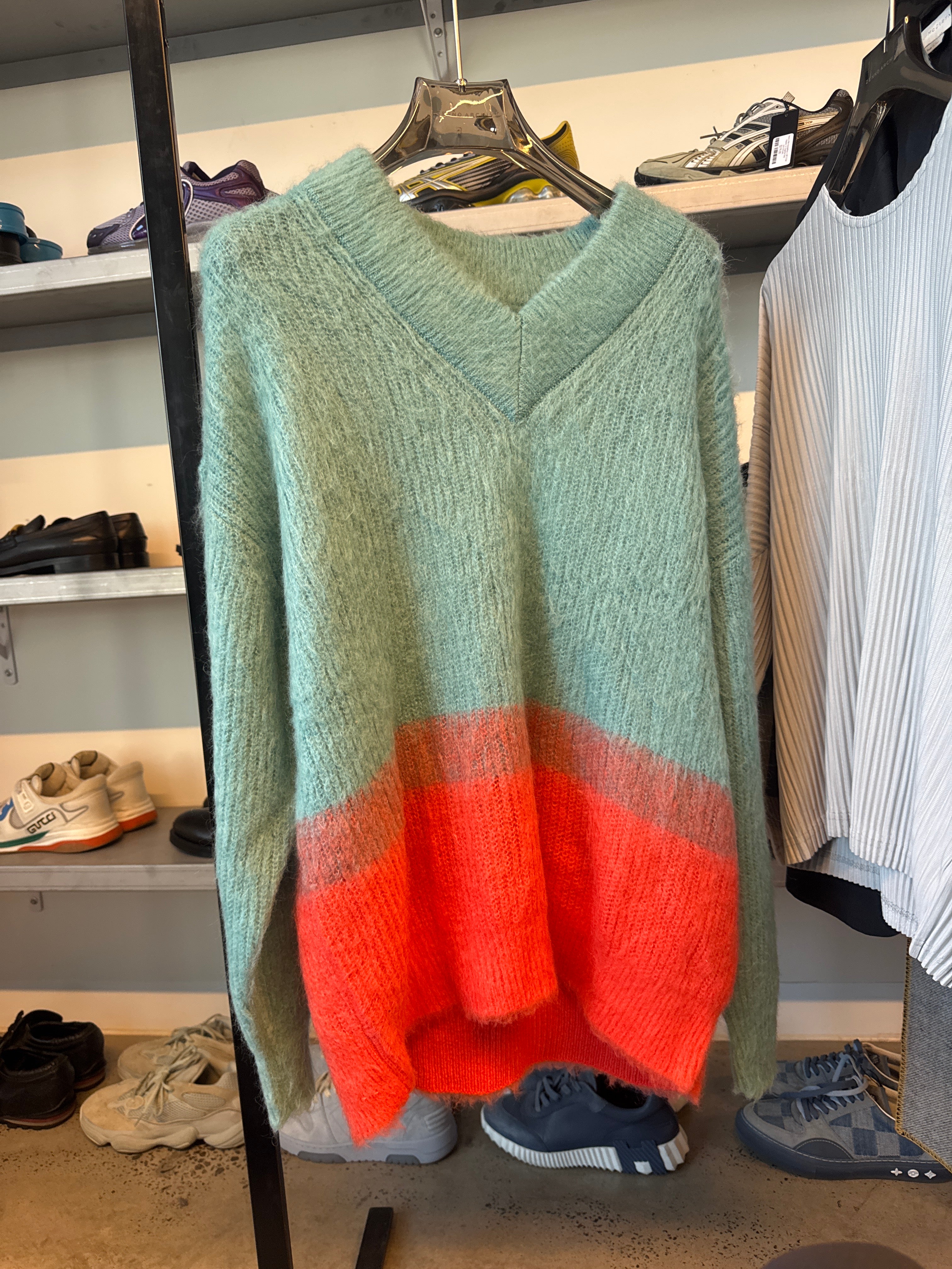 Maison Special Colour Block Knit Blue & Orange (Size 1)