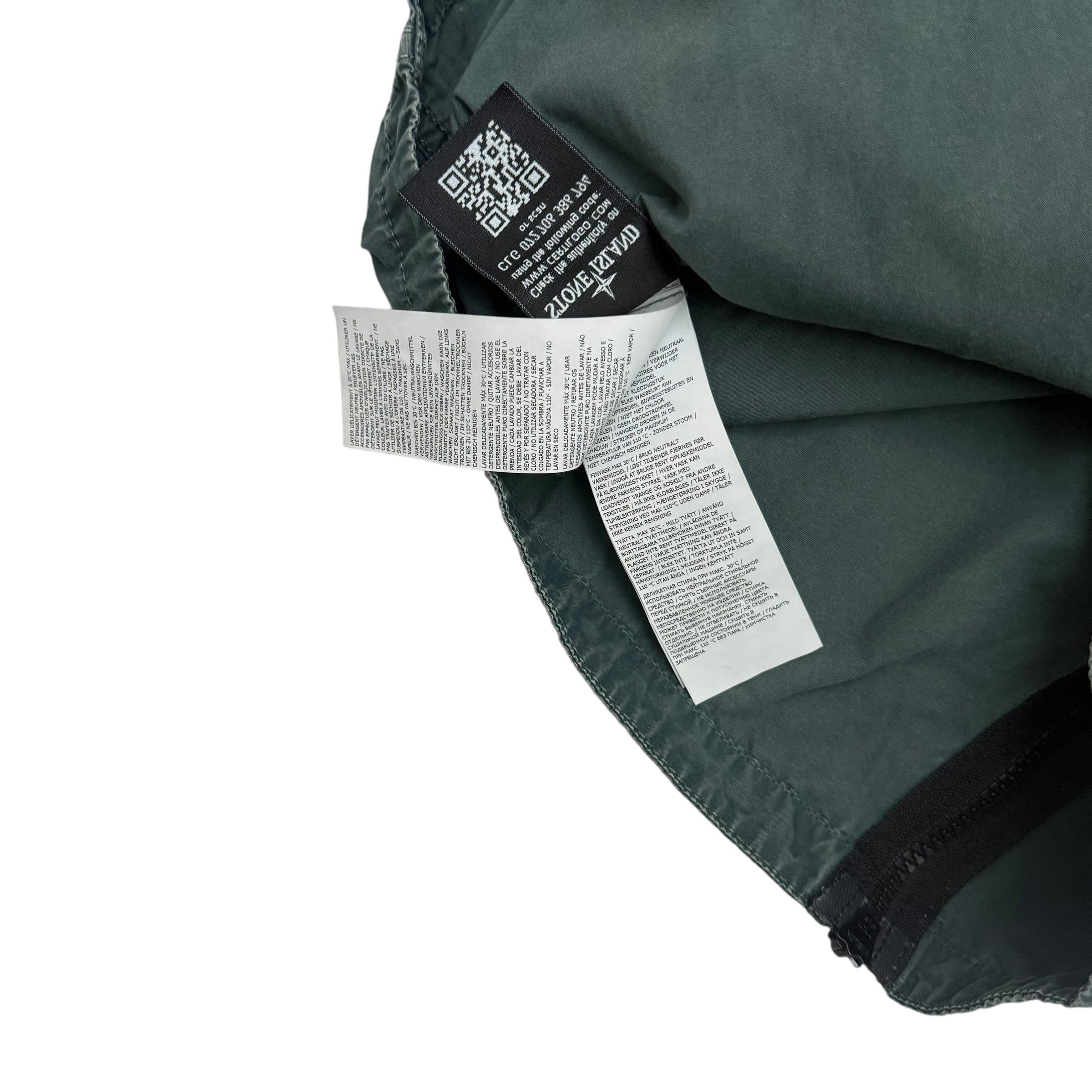 Stone Island Zip Up Overshirt Jacket Petrol Green (Size XL)