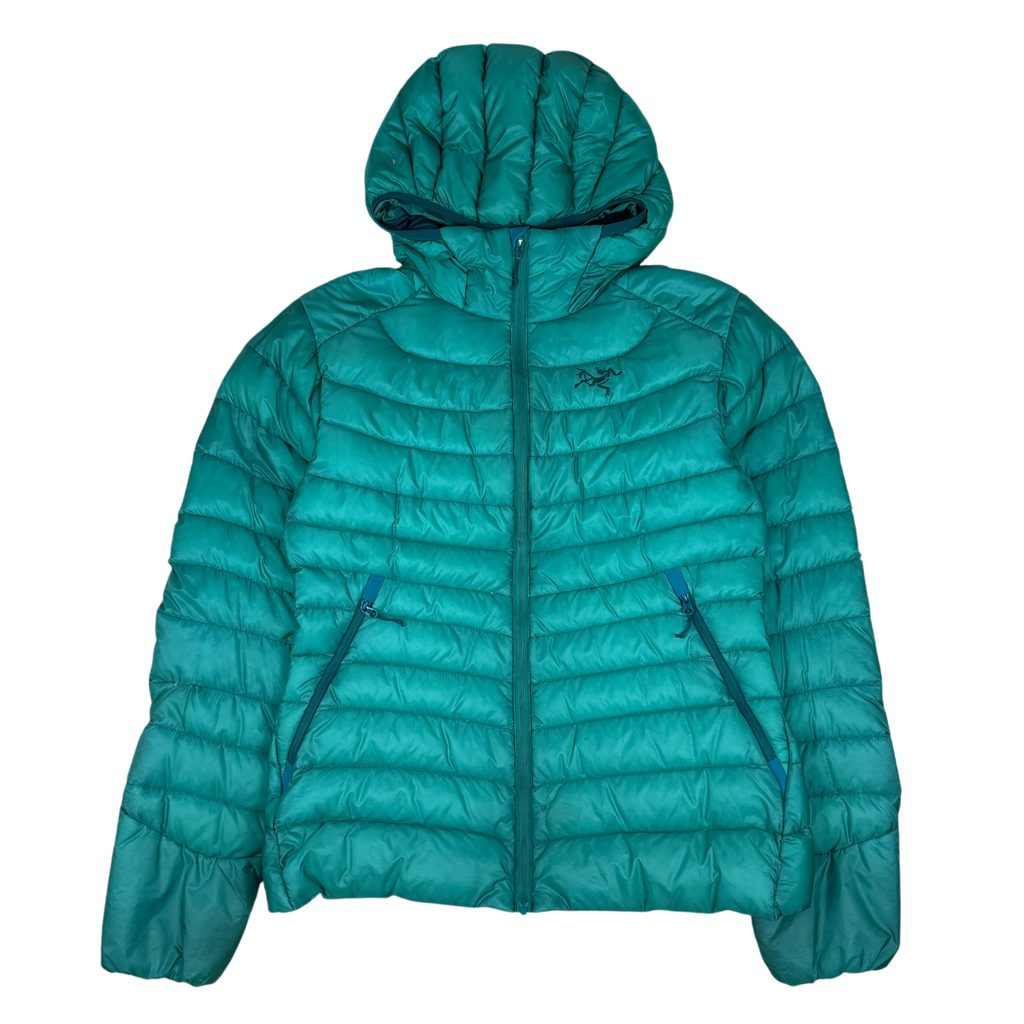 Arcteryx Cerium LT Hooded Down Jacket Blue-Green (Size S Womens)