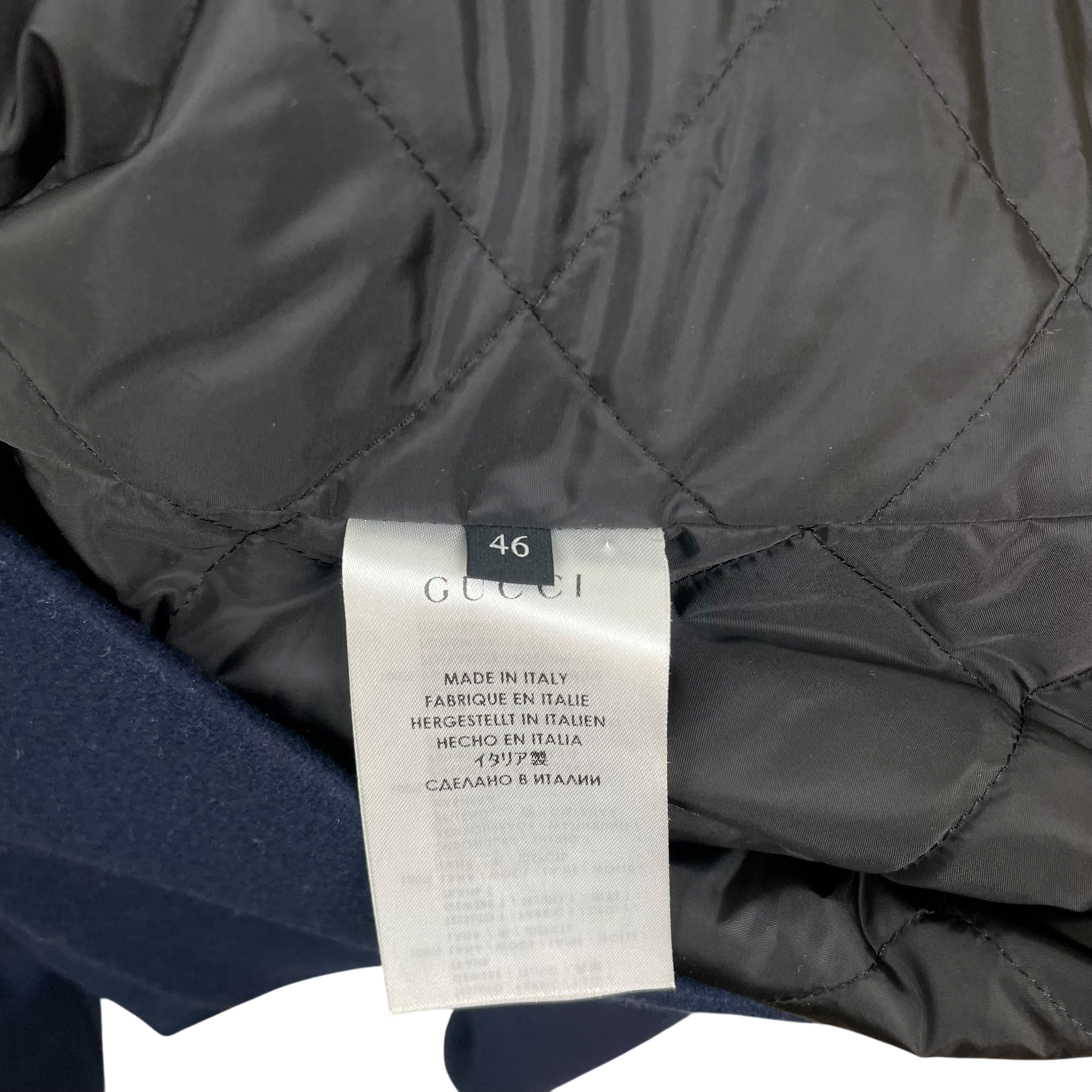 Gucci Colour Block Wool Coat (Size 46/S-M)
