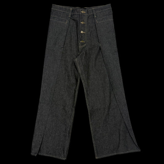 Kraftwork SS 2025 Uniform Pleated Denim Jeans (Fits 34”)