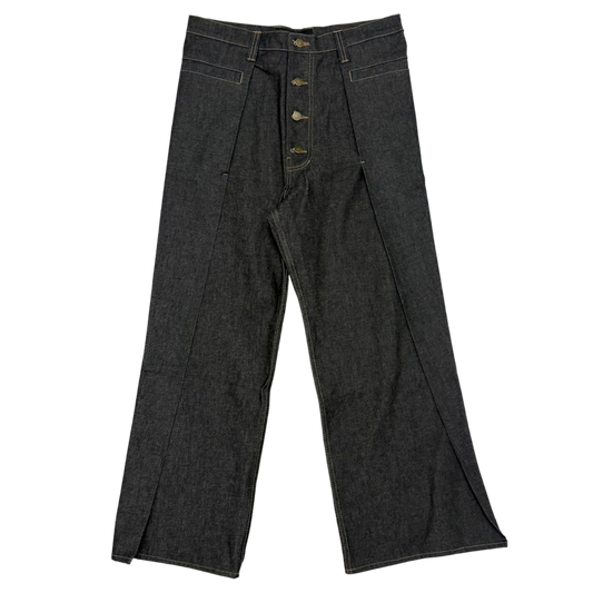 Kraftwork SS 2025 Uniform Pleated Denim Jeans (Fits 34”)