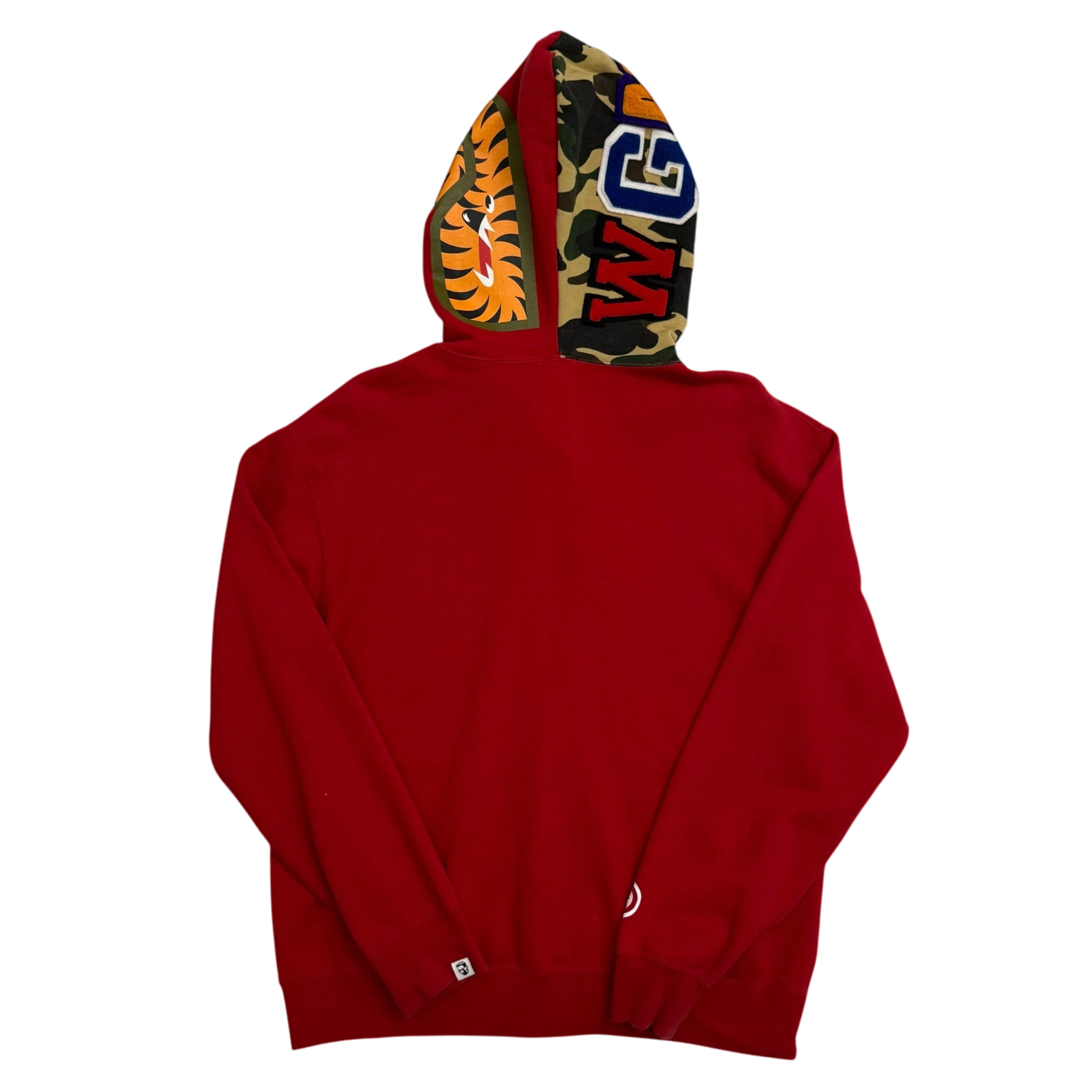 BAPE (A Bathing Ape) 2006 Aoyama Limited Shark Zip-Up Hoodie Red (Size L)