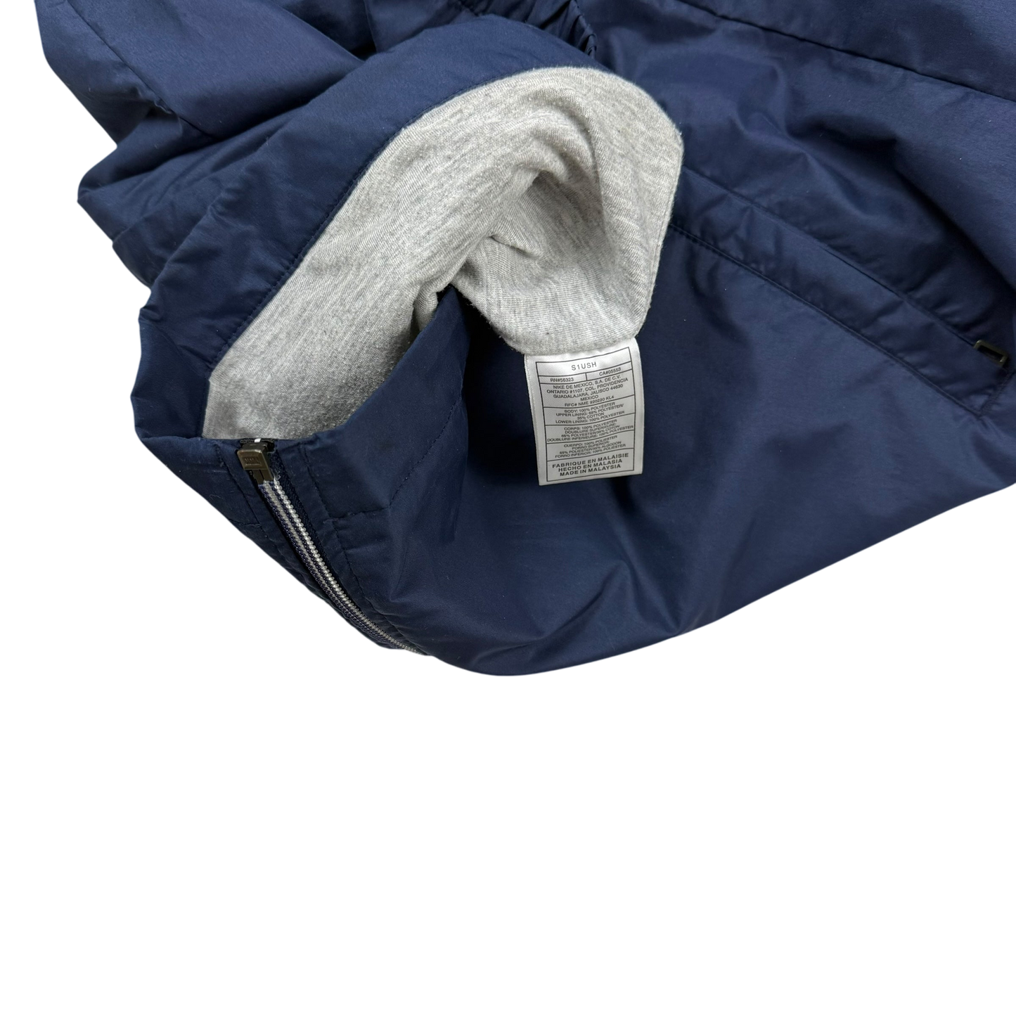 Nike 00s Lined Track Pants White/Navy (part of set) (Fits M-L)