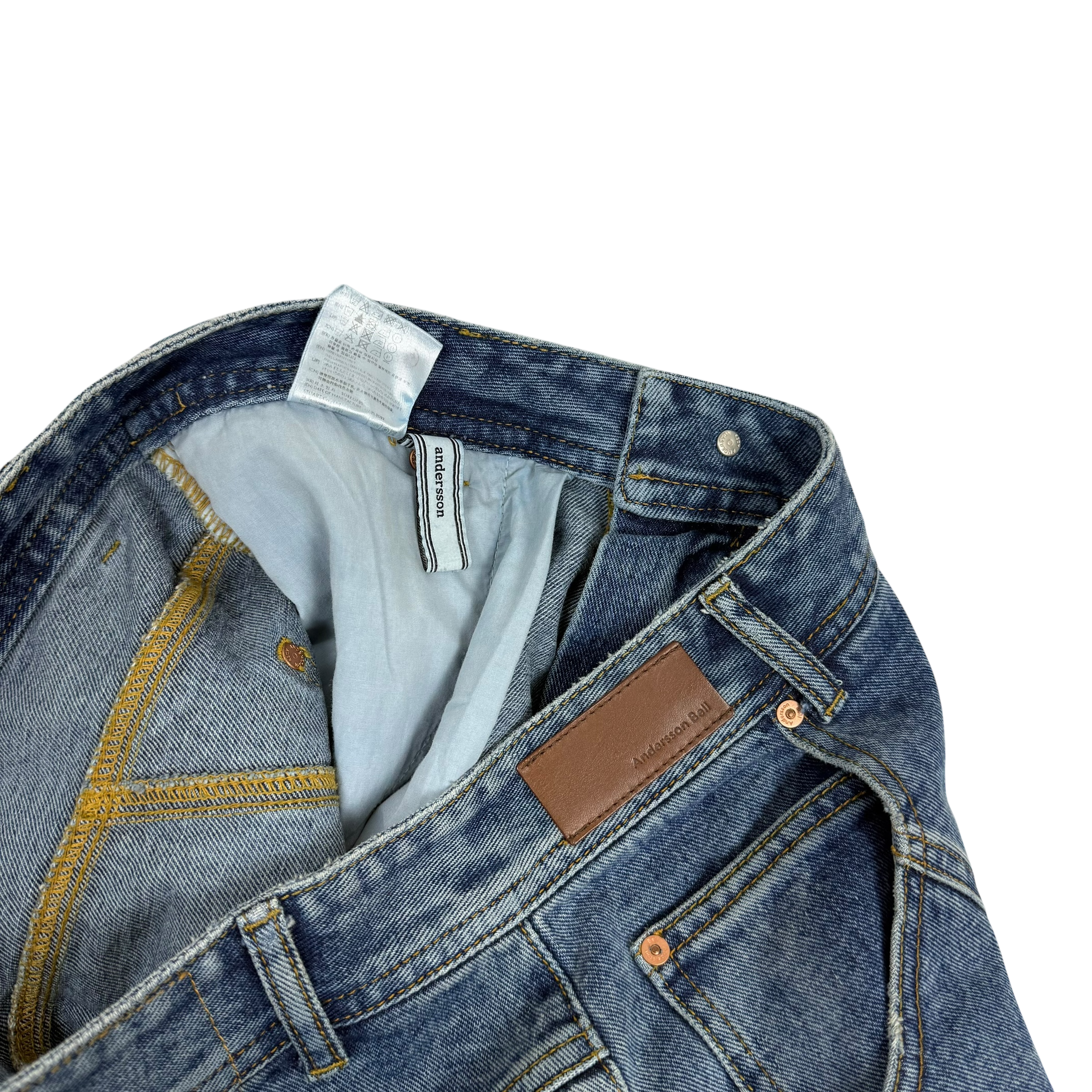 Andersson Bell Brick Curve PanelWide Jeans Blue (Size 33”)