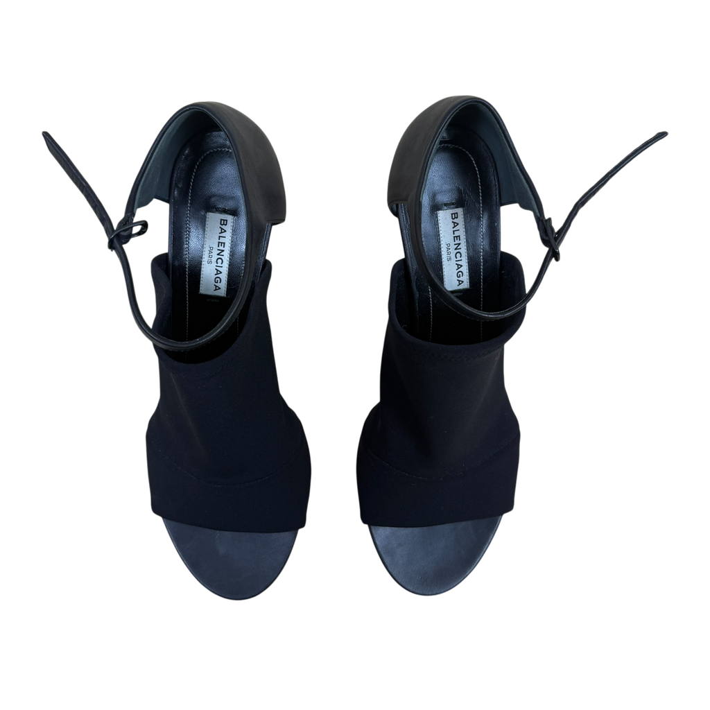 Balenciaga Leather Glove Pumps Black (Size EU40)