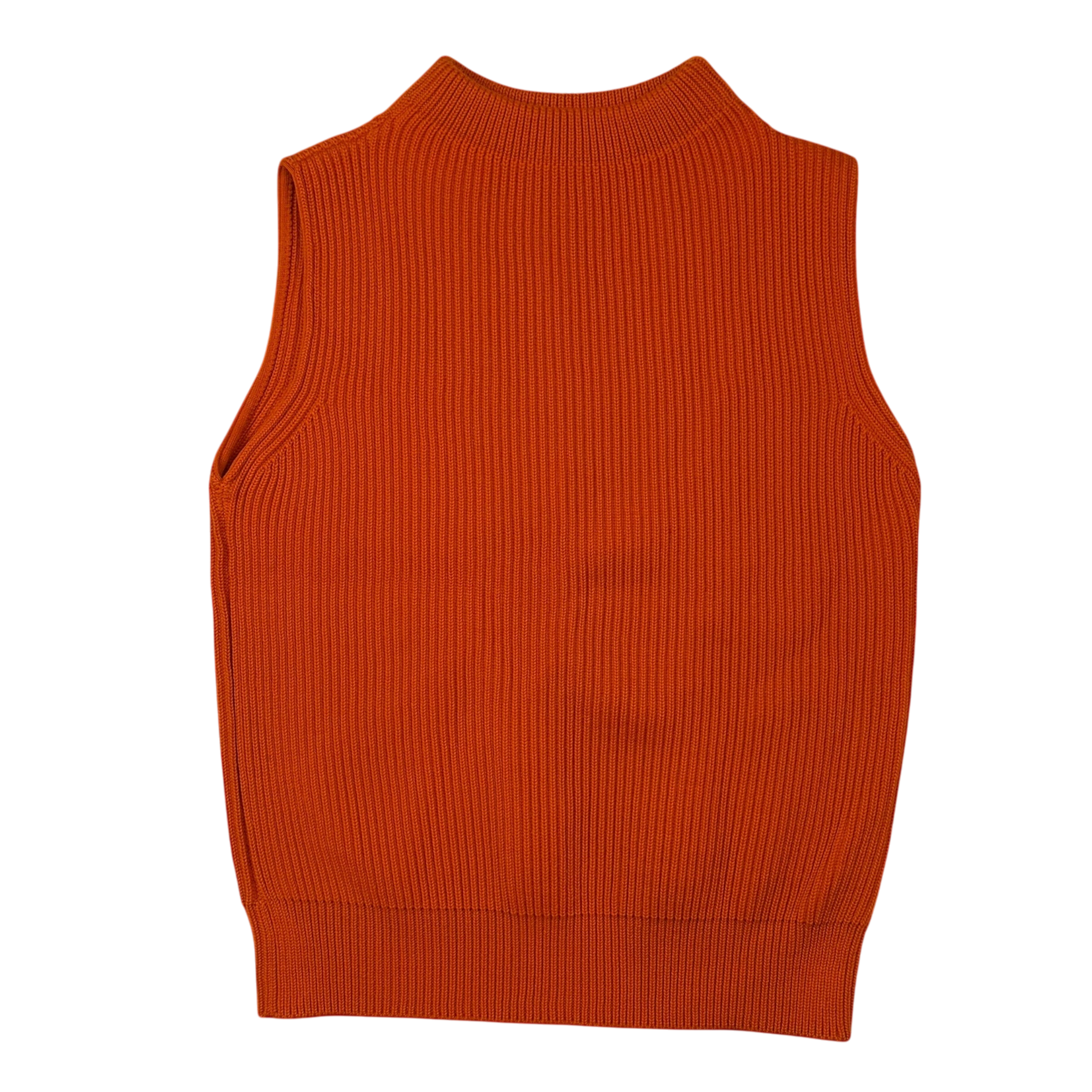 Andersen-Andersen Heavyweight Wool Knit Vest Orange (Size M)