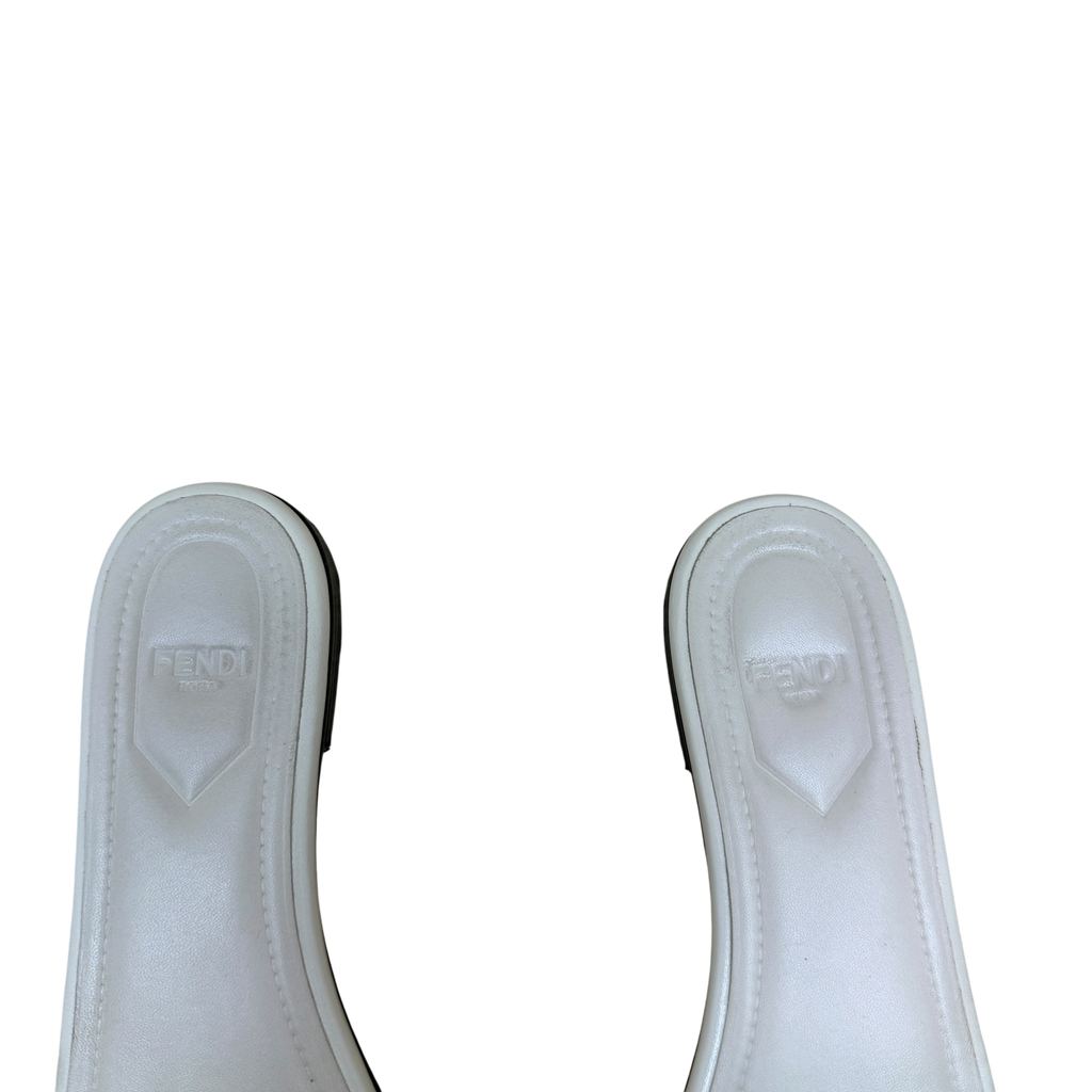 Fendi Leather Sandals White (Size 37.5)