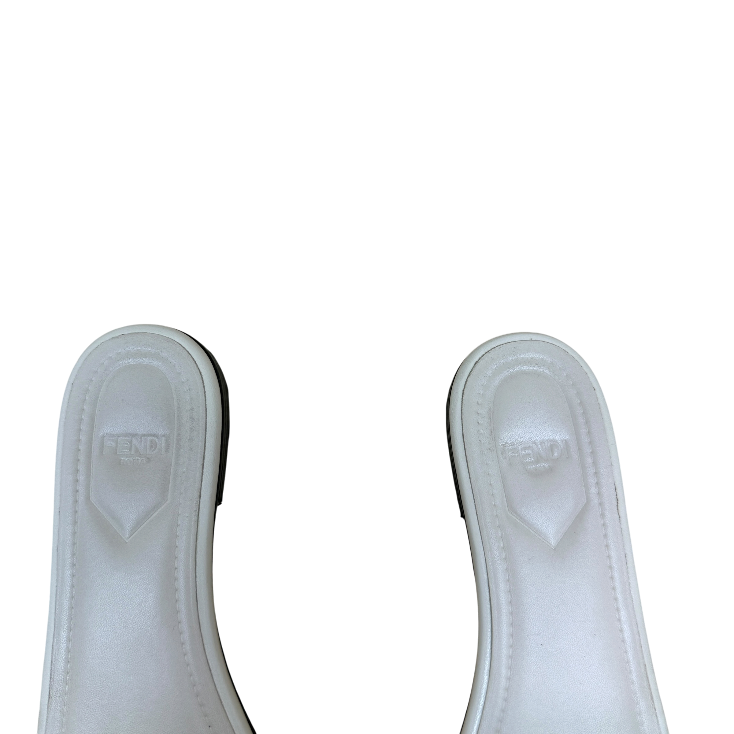Fendi Leather Sandals White (Size 37.5)