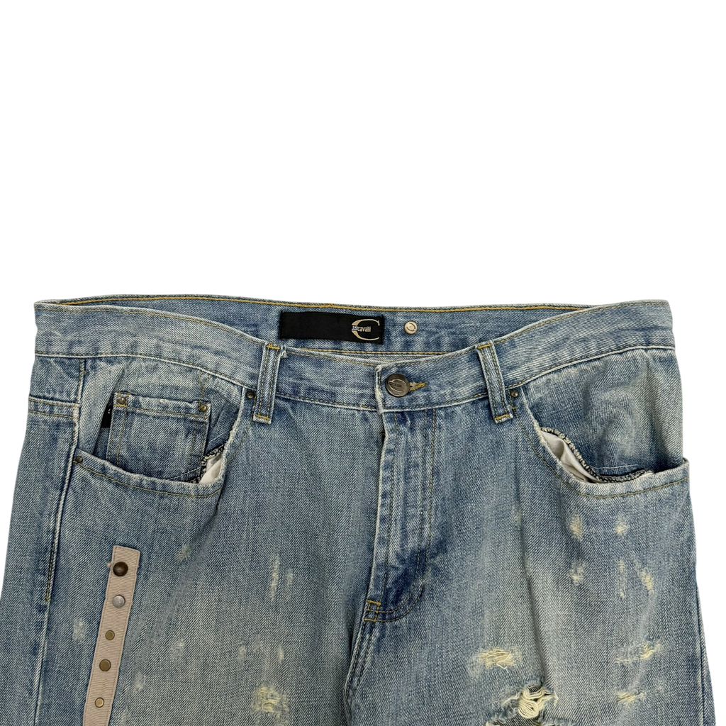 Cavalli 2000s Bootcut Distressed Jeans (Size 34”)