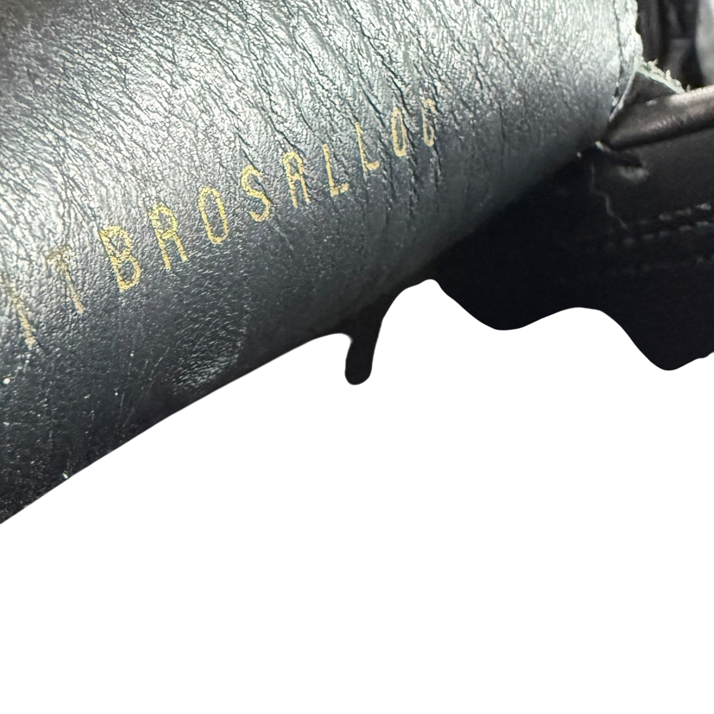 Burberry Kiltie Fringe Leather Loafers Black /Yellow (Fits US10.5-11)