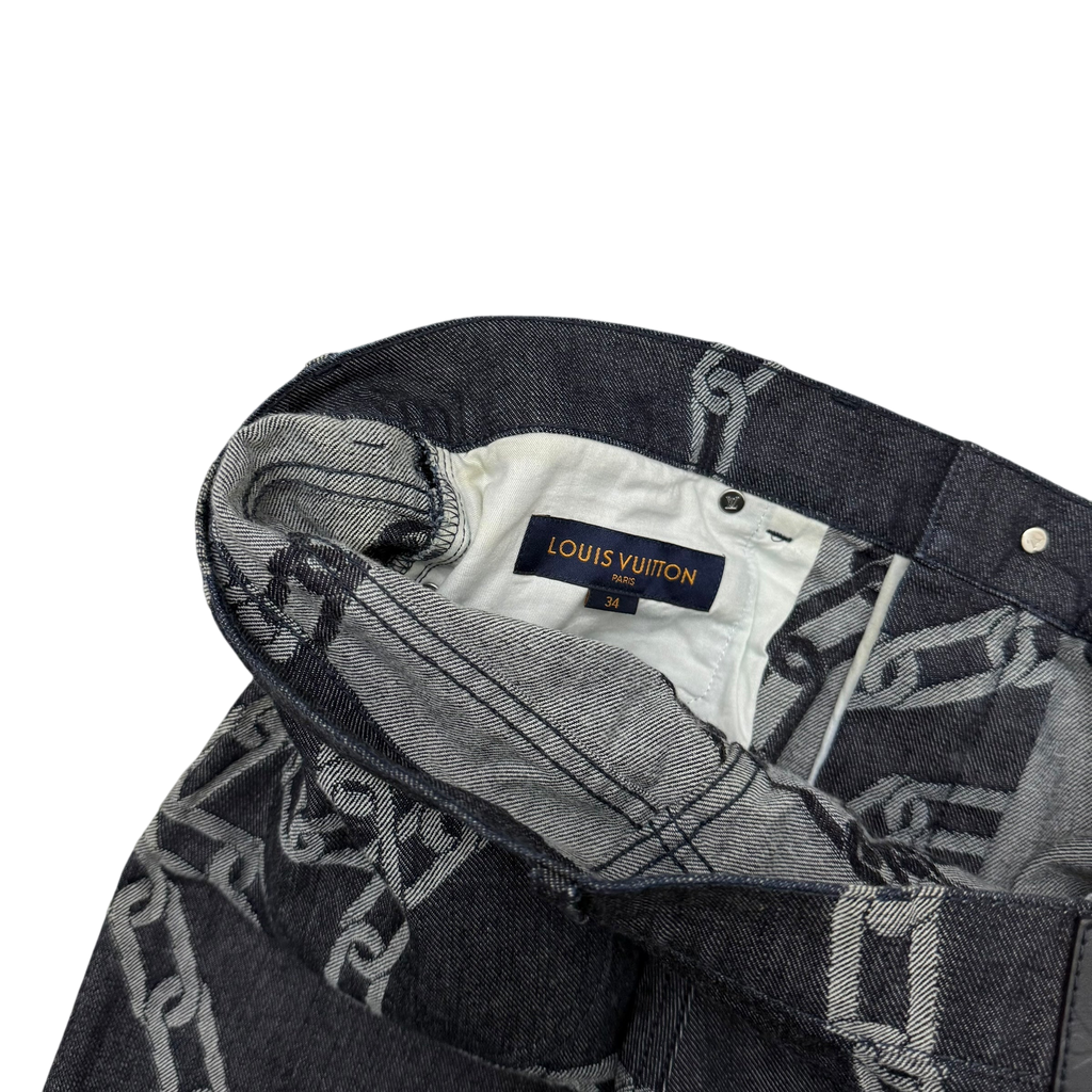 Louis Vuitton SS20 by Virgil Abloh Chain Woven Jeans (Size 34”)