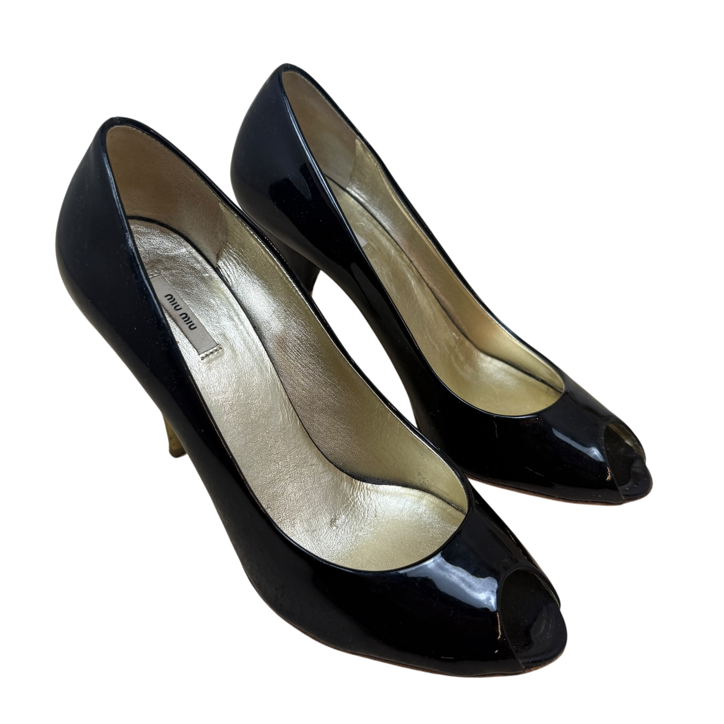 Miu Miu Patent Leather Pumps Black (Size EU36.5)