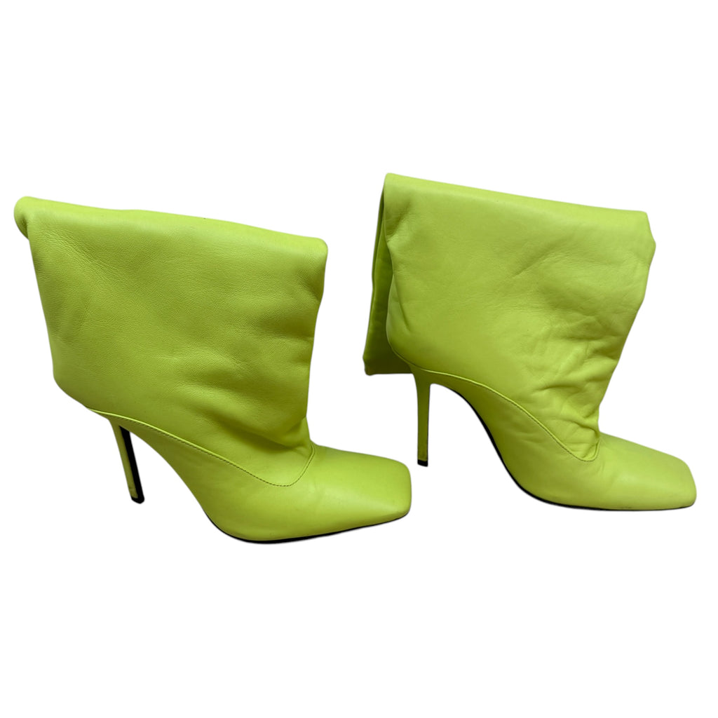 The Attico ‘Sienna’ Leather Knee High Boots Neon (Size EU38)