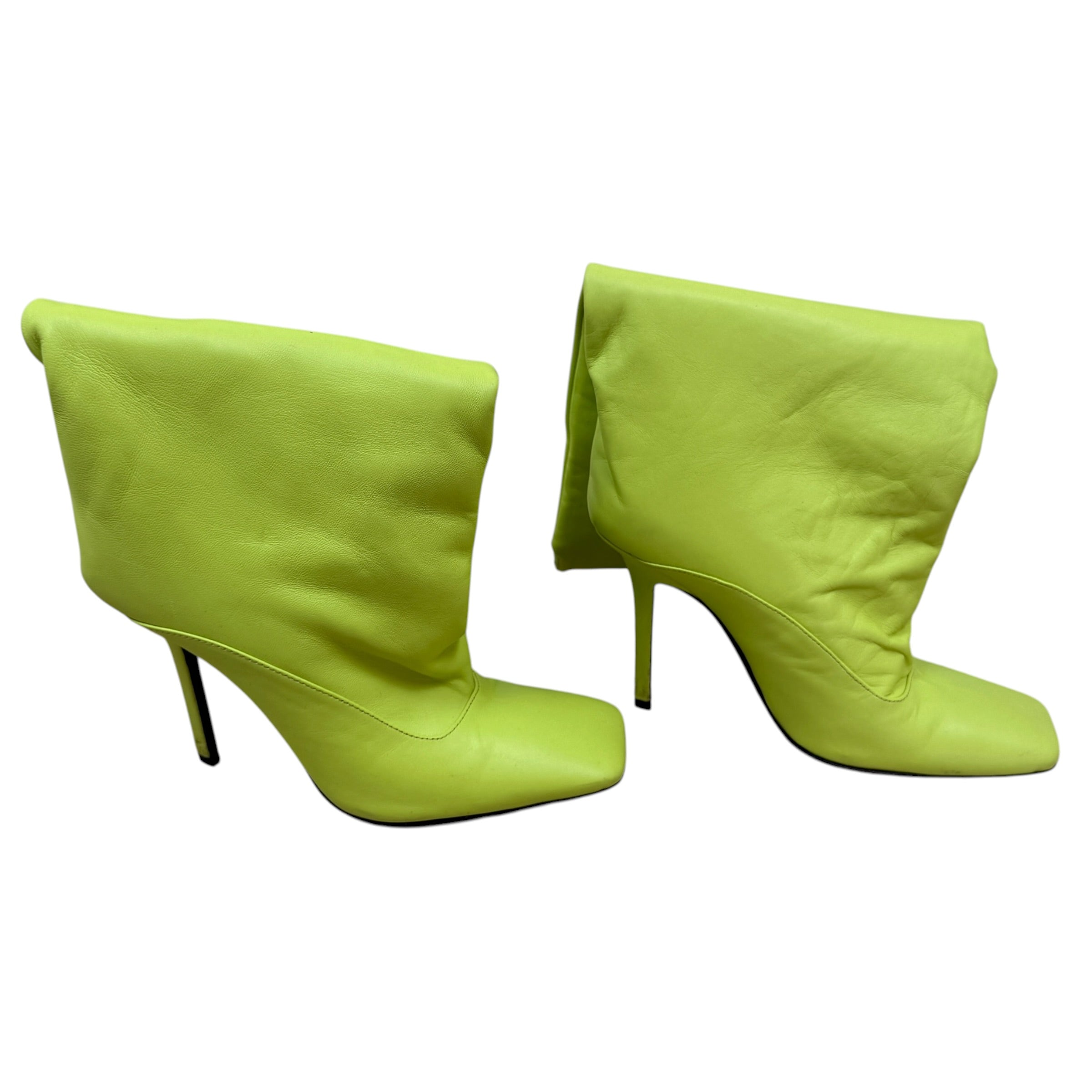 The Attico ‘Sienna’ Leather Knee High Boots Neon (Size EU38)