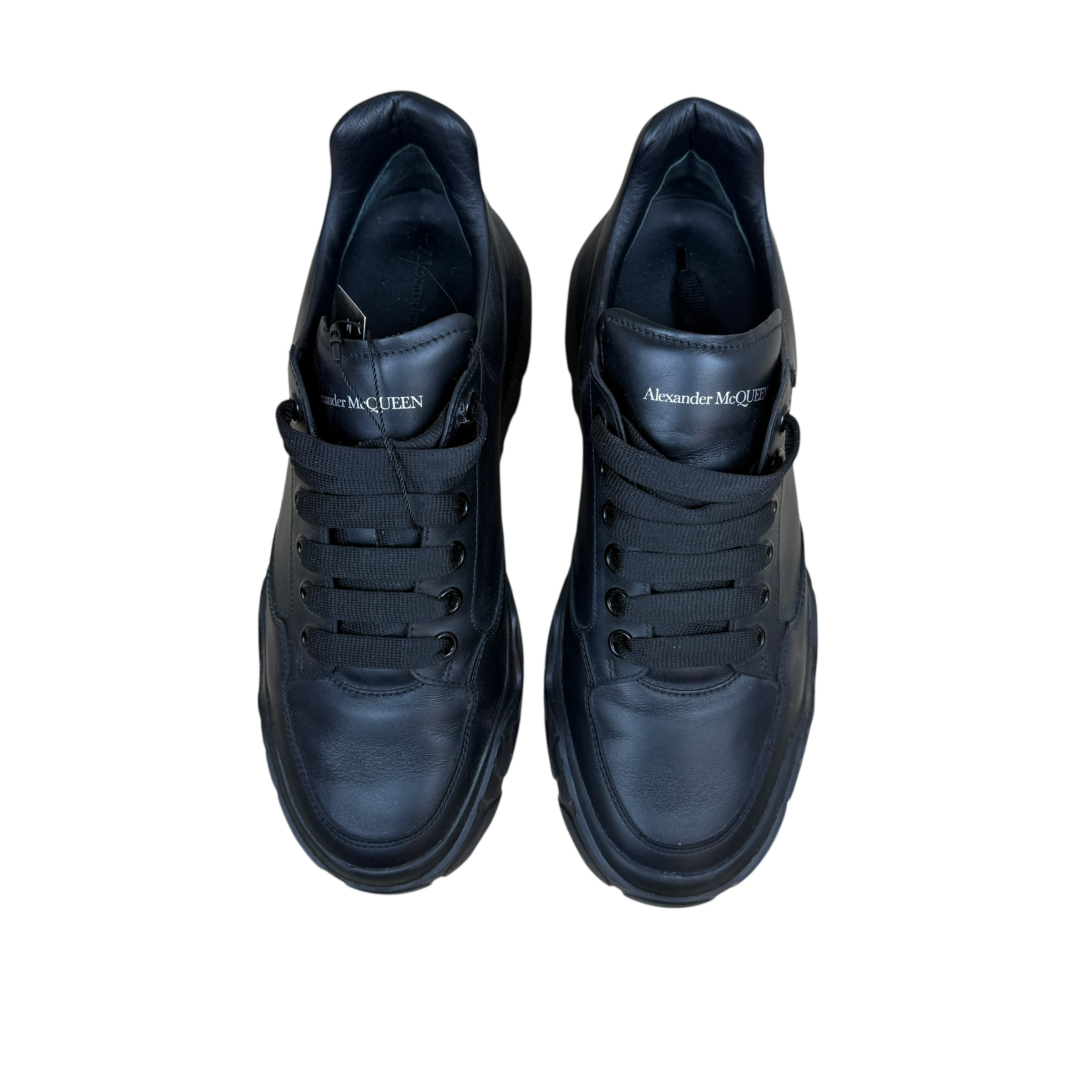Alexander McQueen Court Leather Sneakers Black (US9/EU42)