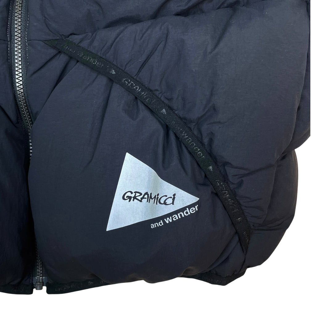 And Wander x Gramicci Down Puffer Vest Black (Size L)