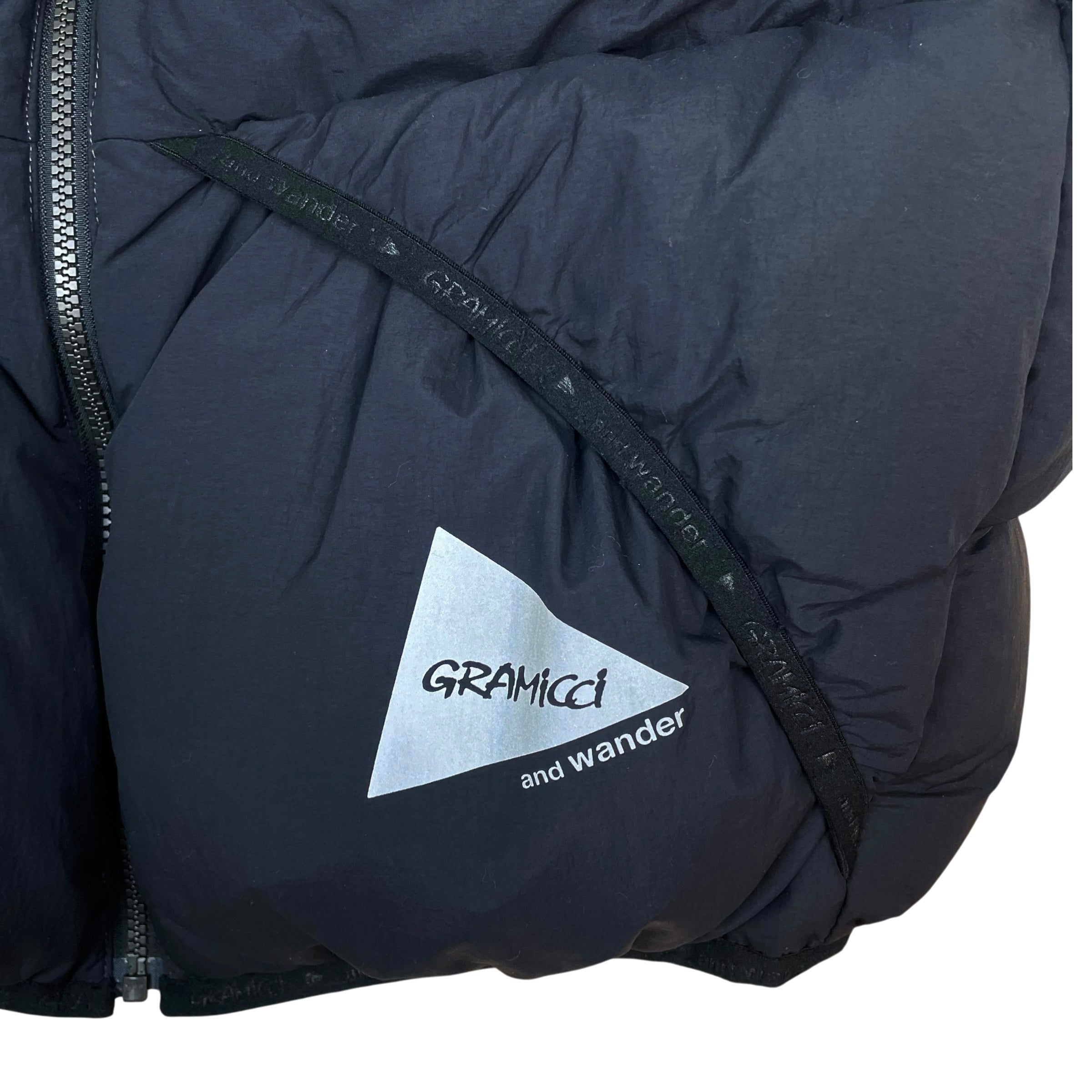 And Wander x Gramicci Down Puffer Vest Black (Size L)