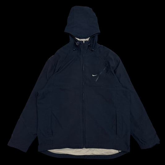 Nike 00s Technical Zip Hooded Jacket Navy (Size L)