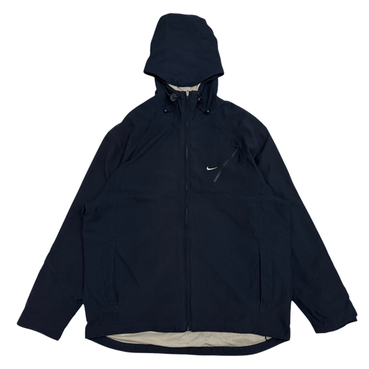 Nike 00s Technical Zip Hooded Jacket Navy (Size L)