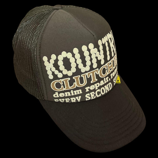 Kapital Kountry Pearl Grey / Black Trucker Cap