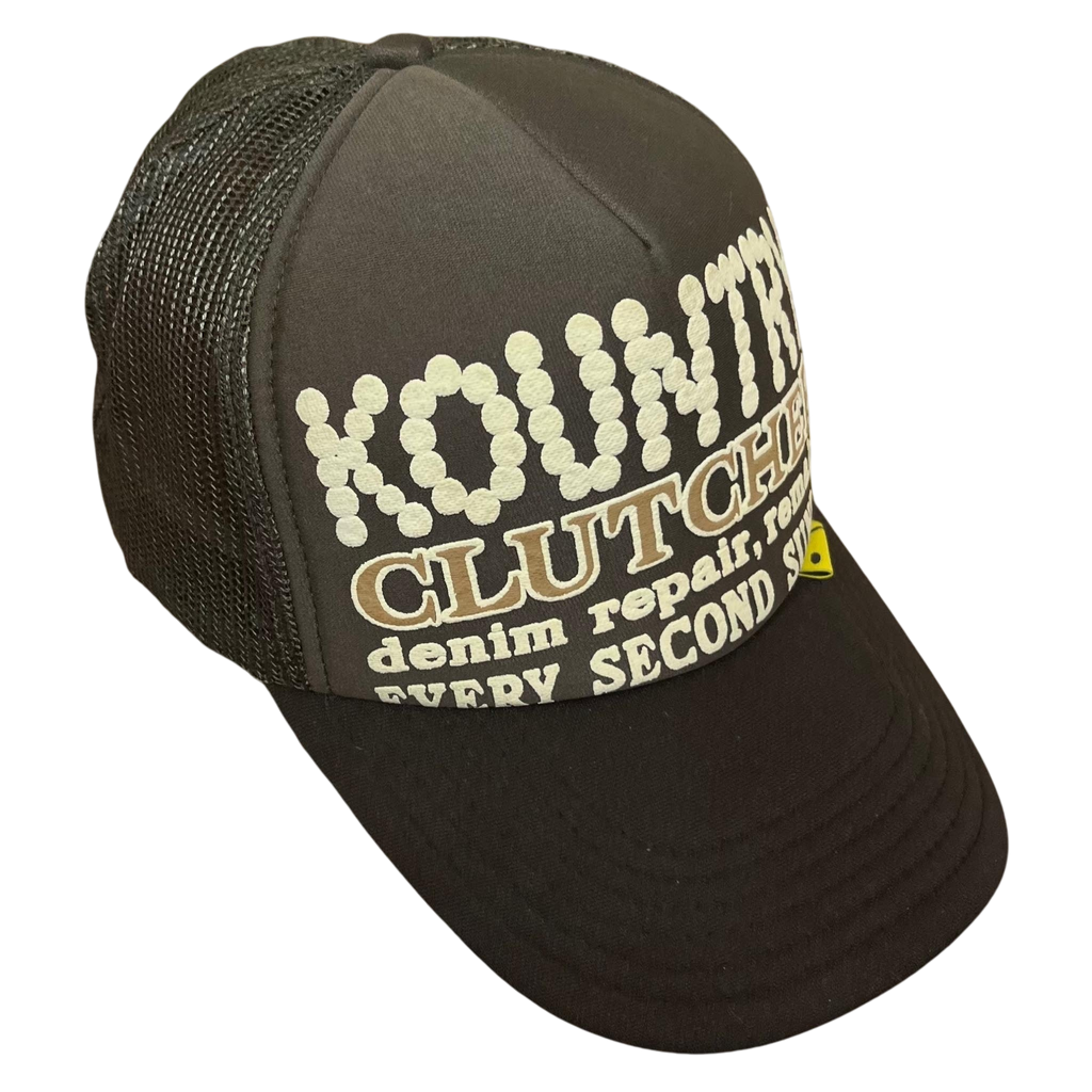 Kapital Kountry Pearl Grey / Black Trucker Cap