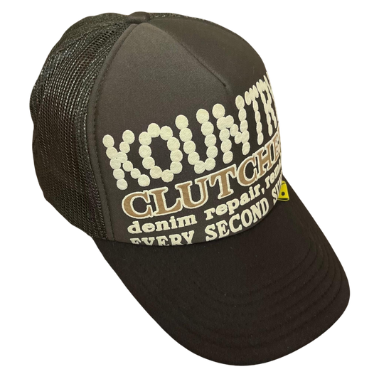 Kapital Kountry Pearl Grey / Black Trucker Cap