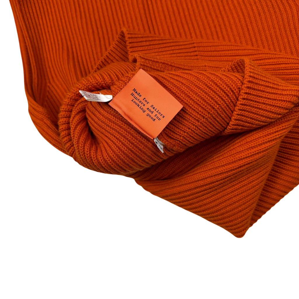 Andersen-Andersen Heavyweight Wool Knit Vest Orange (Size M)