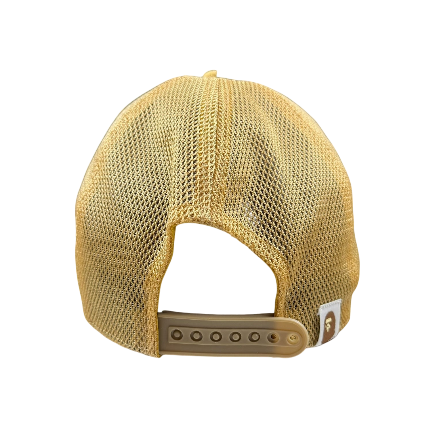 BAPE (A Bathing Ape) x Stussy Trucker Camo Cap Yellow