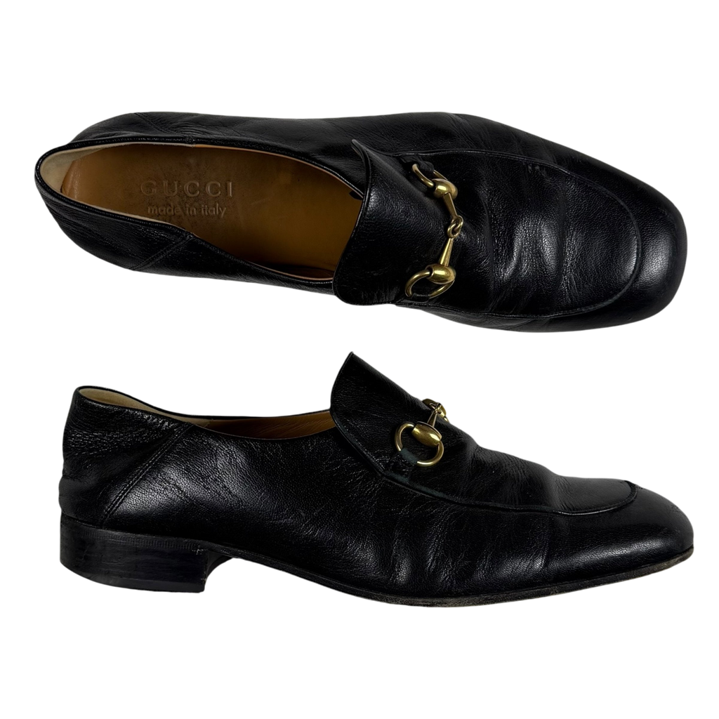 Gucci Jordaan Horsebit Leather Loafers Black (fits US10.5-11)