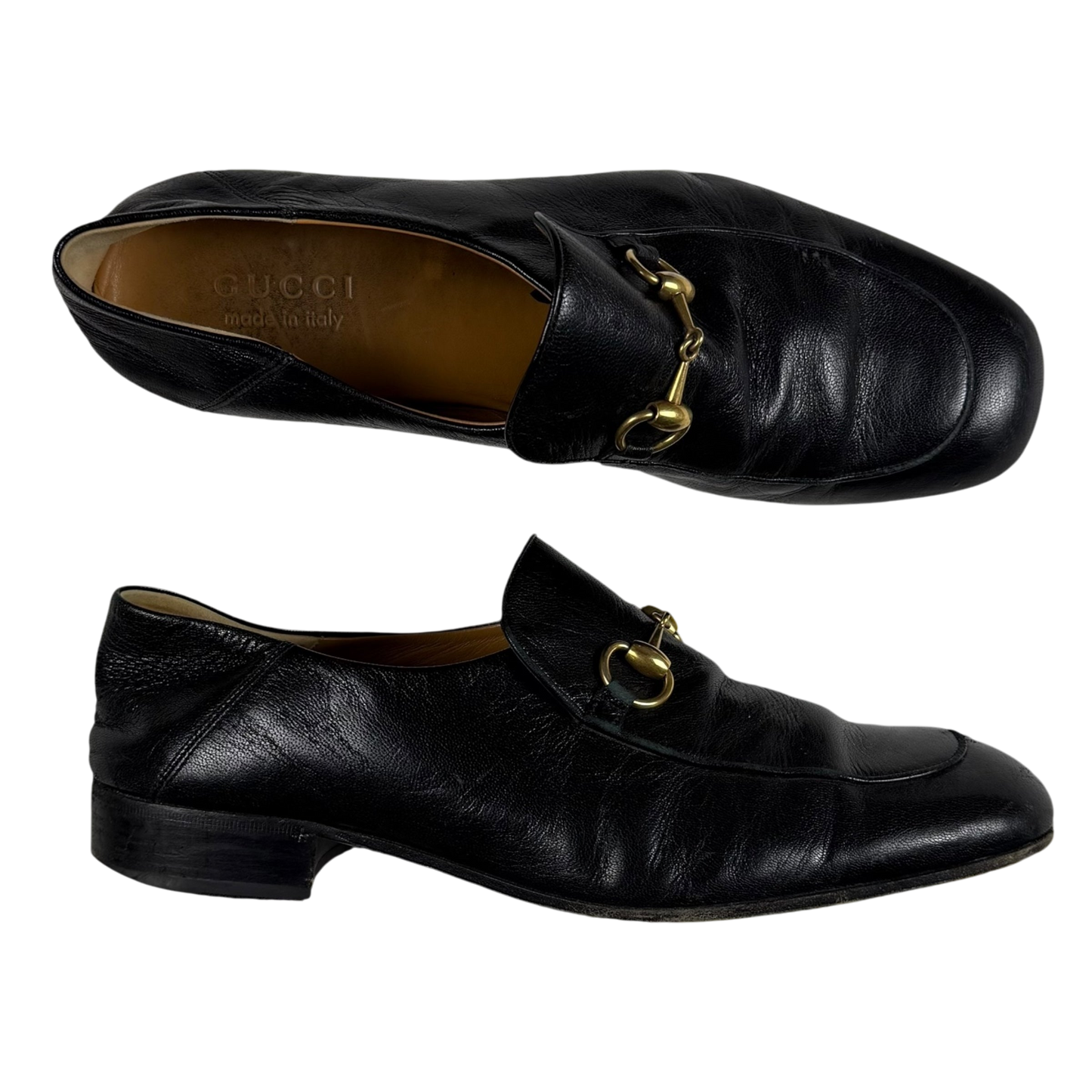 Gucci Jordaan Horsebit Leather Loafers Black (fits US10.5-11)