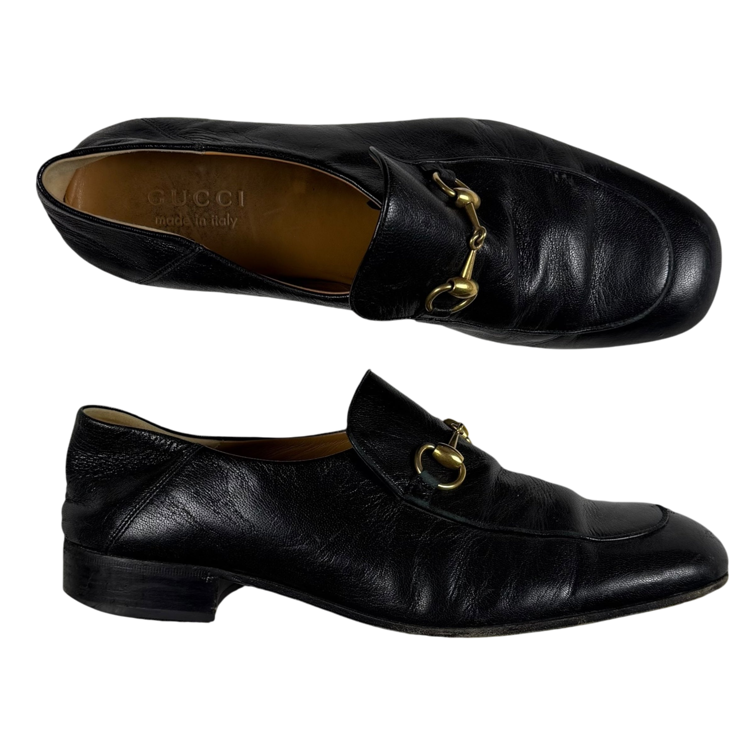 Gucci Jordaan Horsebit Leather Loafers Black (fits US10.5-11)