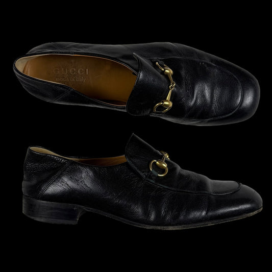Gucci Jordaan Horsebit Leather Loafers Black (fits US10.5-11)