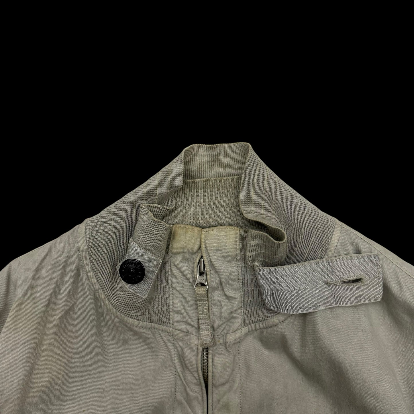 Stone Island SS 2004 Lino Flax Jacket Light Grey (Size M)