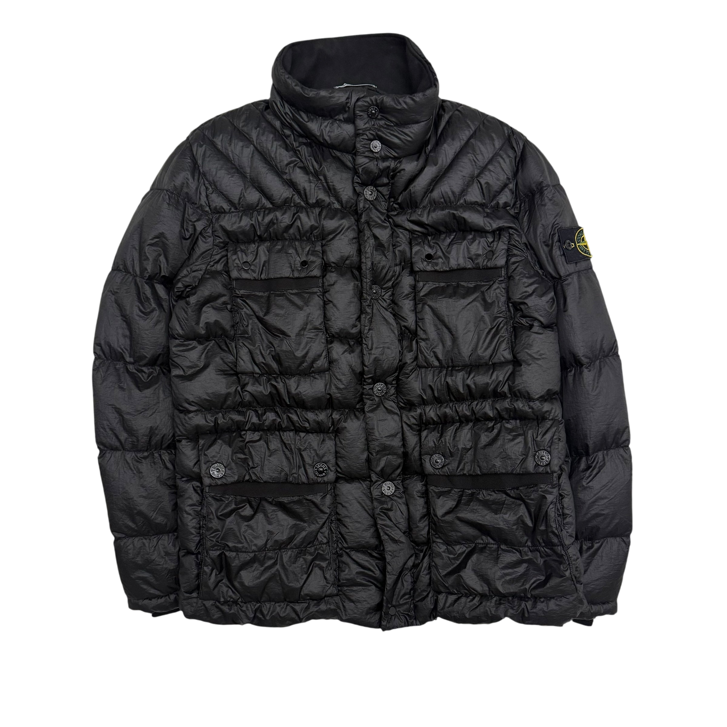 Stone Island AW11 Garment-Dyed Down Puffer Jacket Black (Size L)