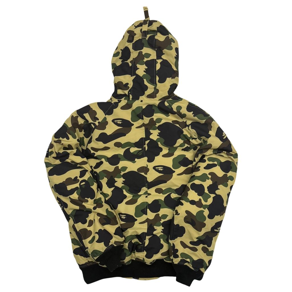 Bape (A Bathing Ape) 1st Camo N-2B Fur-Lined Down Jacket (Size L)